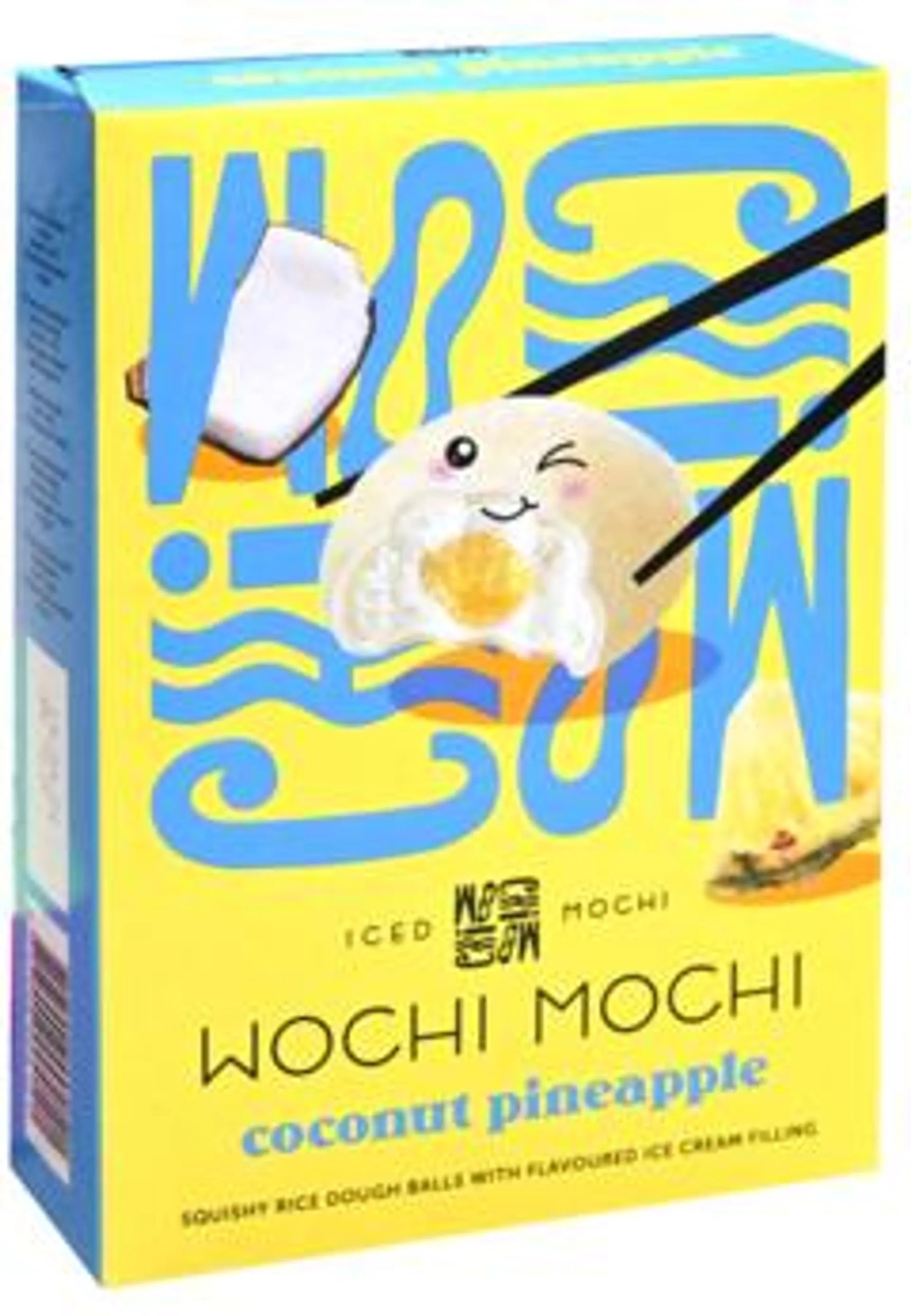 2 pakken Wochi Mochi Ice Coconut Pineapple 180g