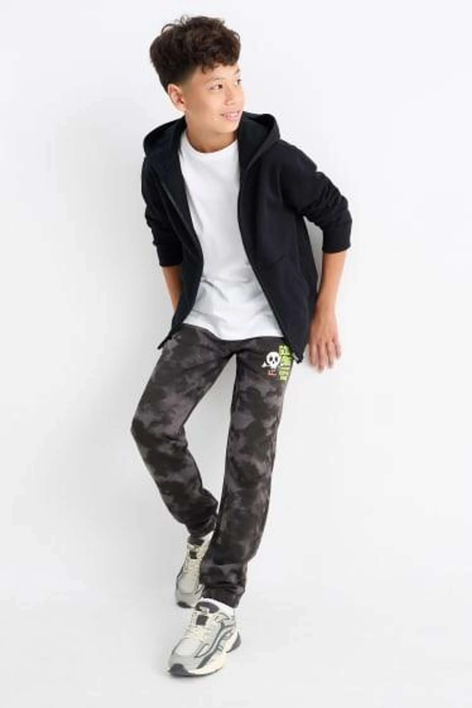 Halloween - doodshoofd - joggingbroek - met patroon