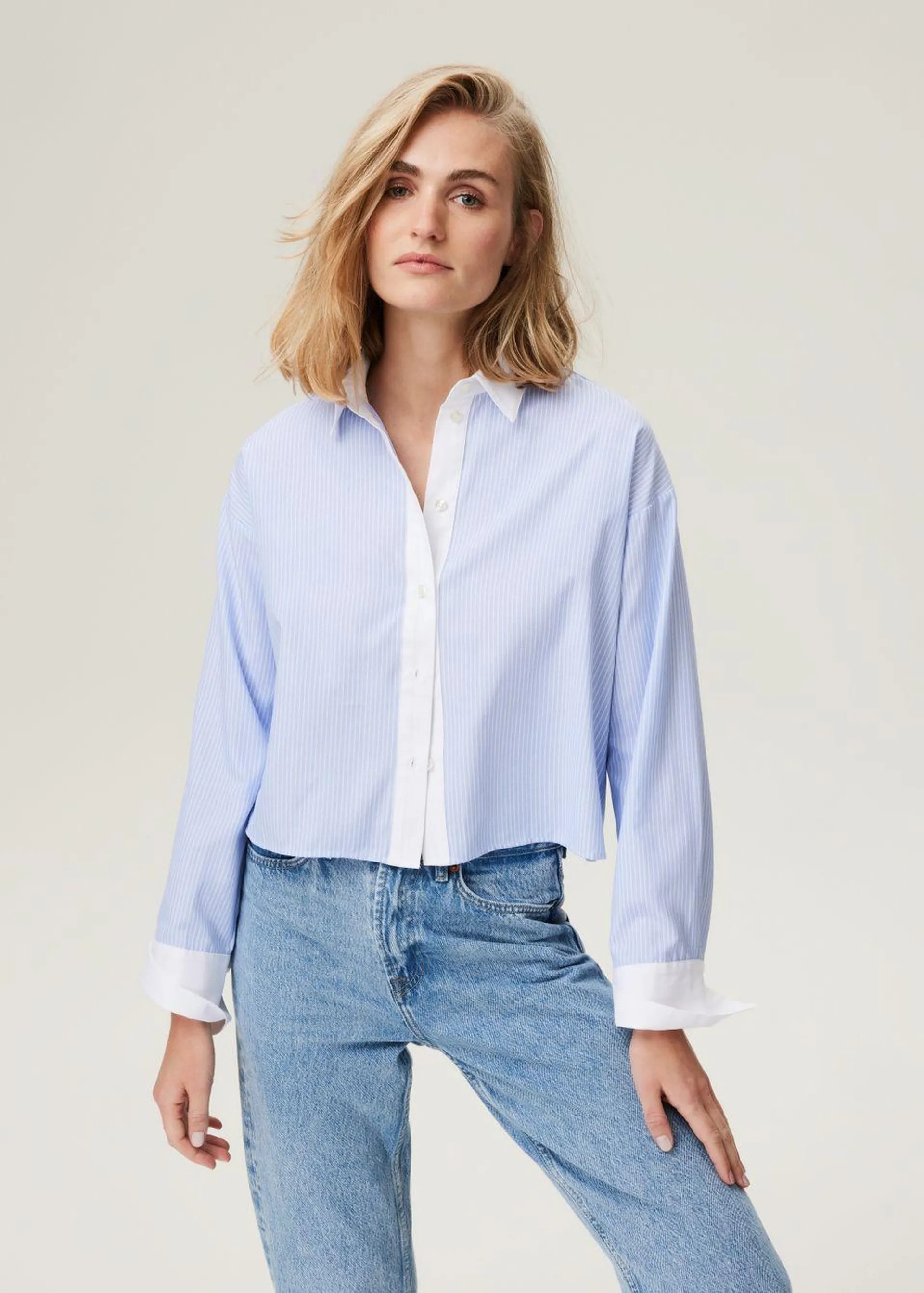 Contrast Blouse