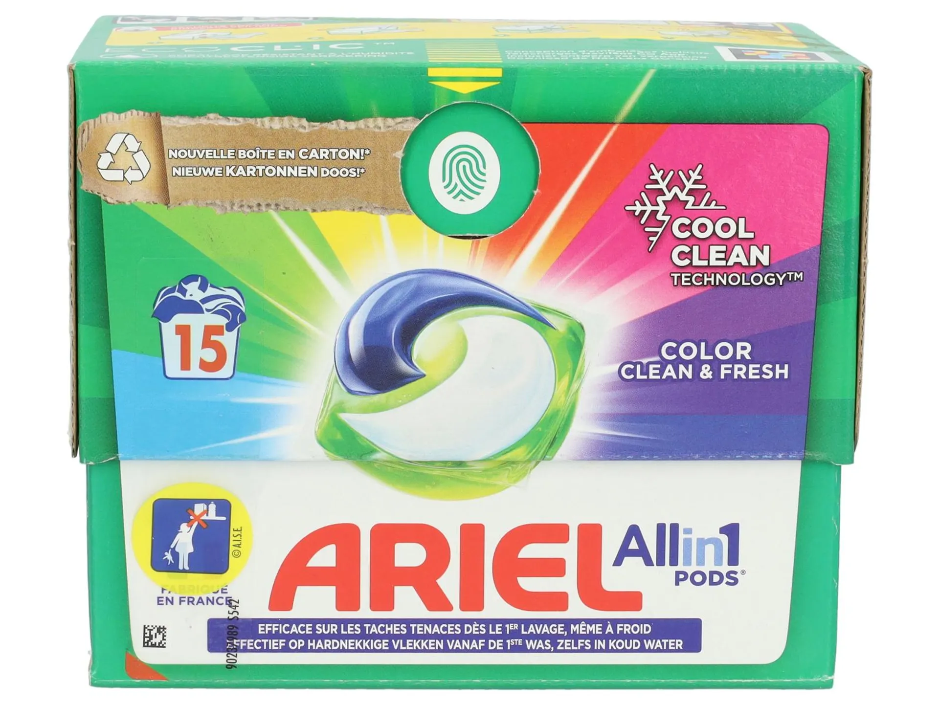 Ariel all-in-1 color wasmiddel 15 stuks