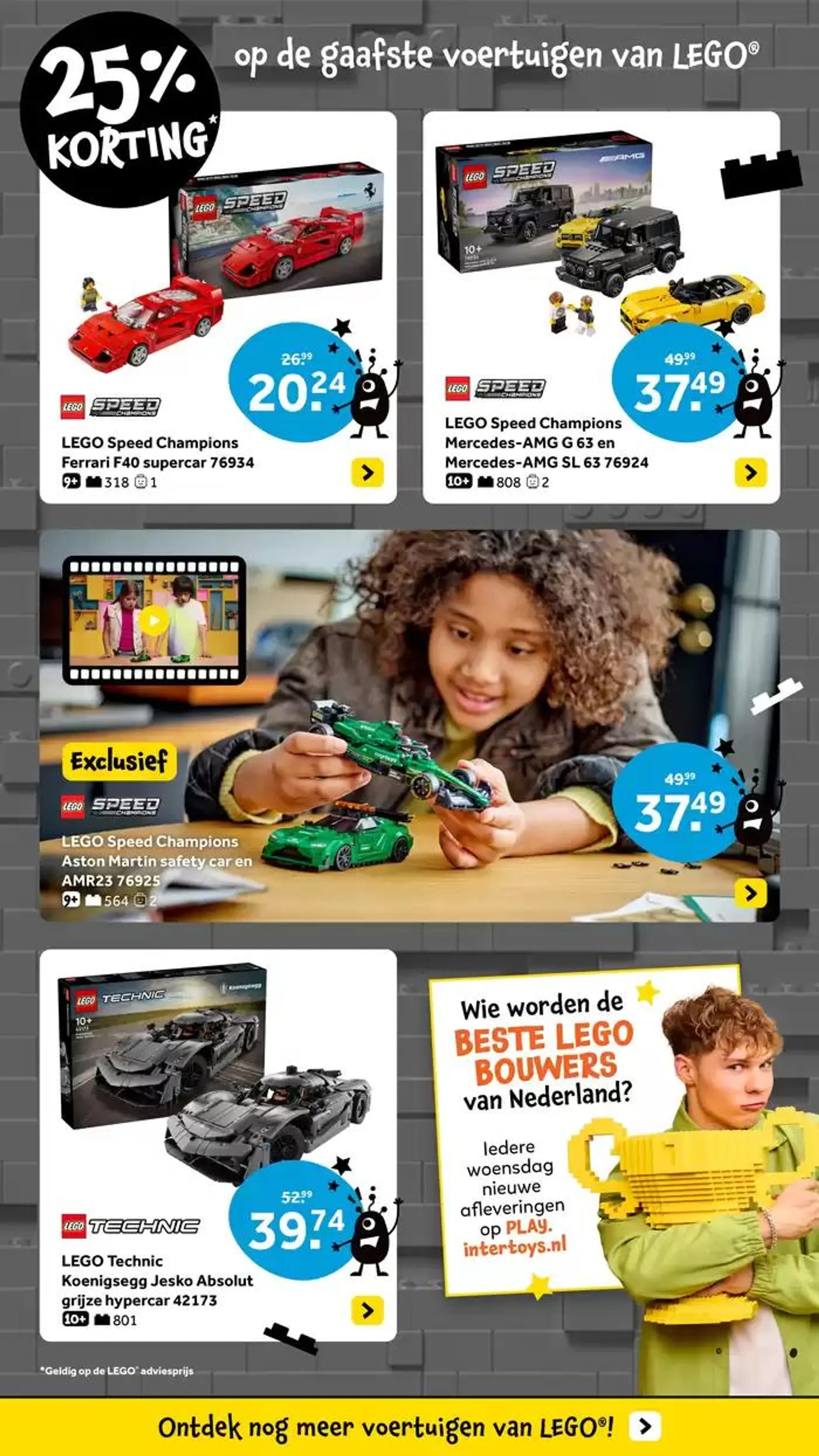 Intertoys LEGO NK bouwen folder voertuigen van 24 oktober tot 7 november 2024 - Folder pagina 2