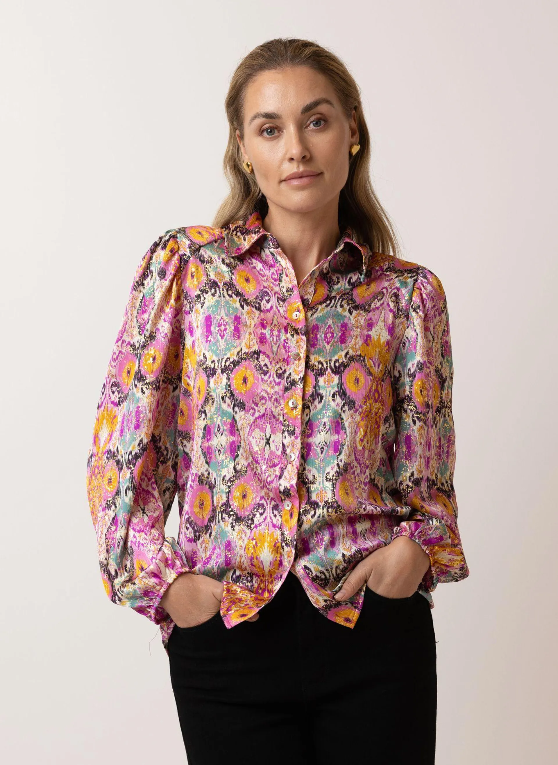 Meerkleurige blouse