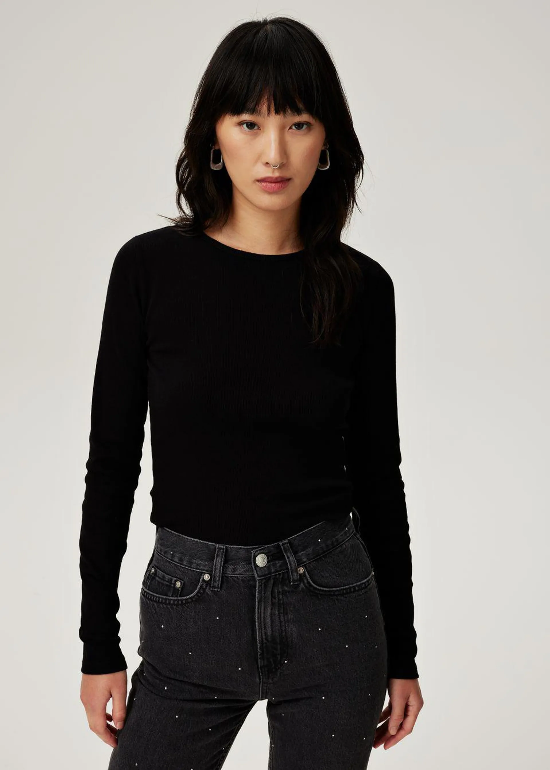 Long Sleeve Rib Tee