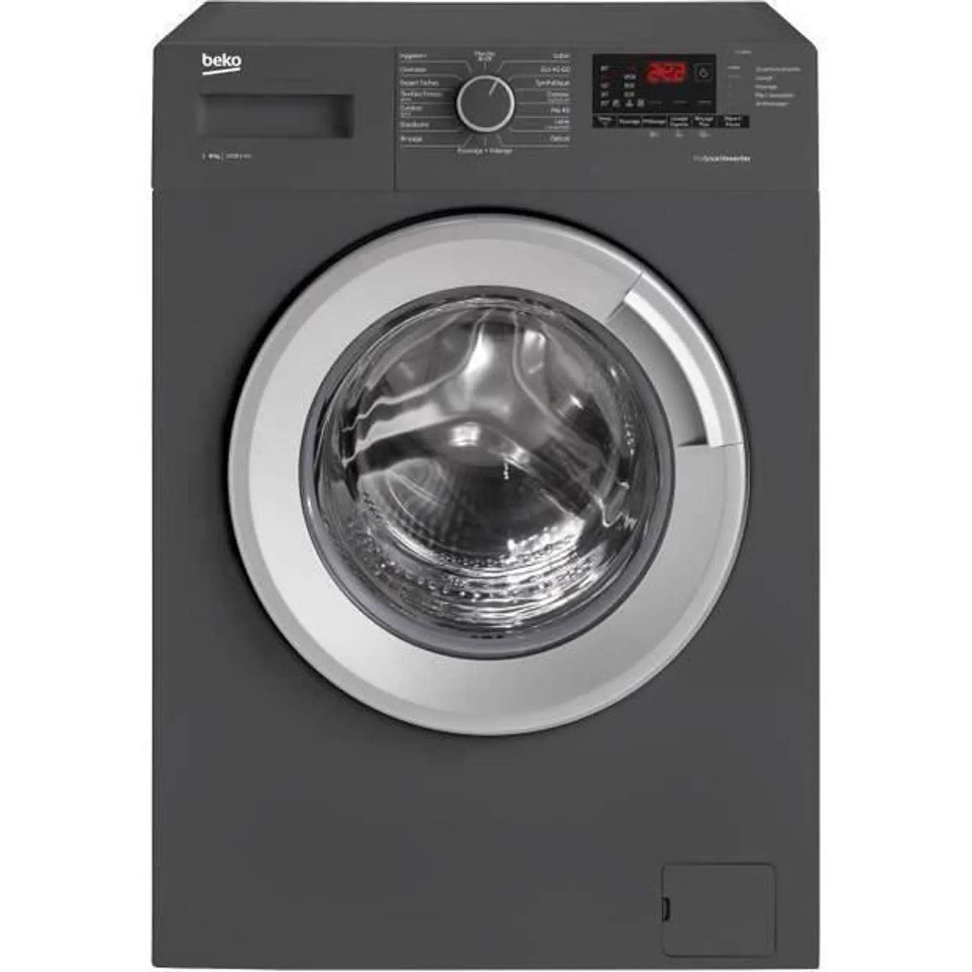 BEKO LLF08A5 front wasmachine - 8 kg - Klasse A +++ - 1400 tpm - ProSmart Inverter motor - Antracietgrijs