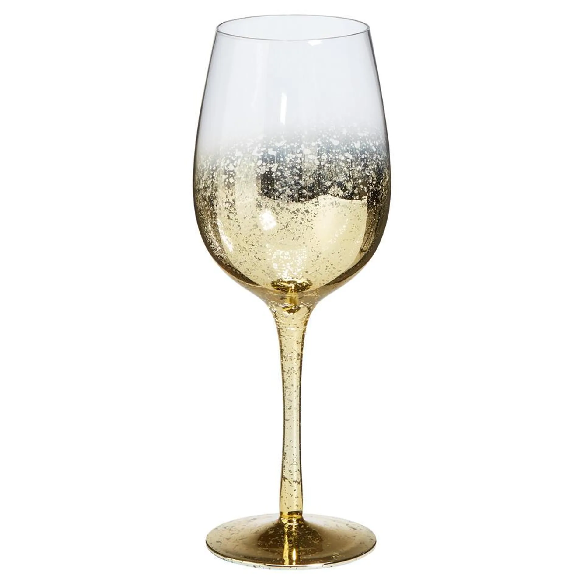 Wijnglas Metallic Goud