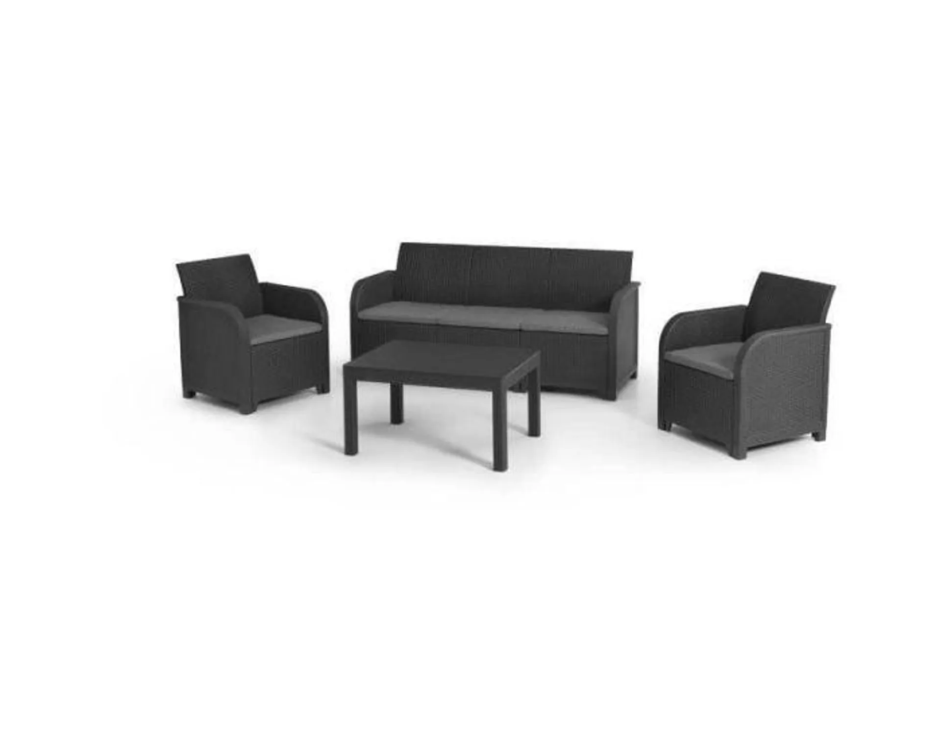 Keter Rosalie Stoel-Bank Loungeset - 5-persoons