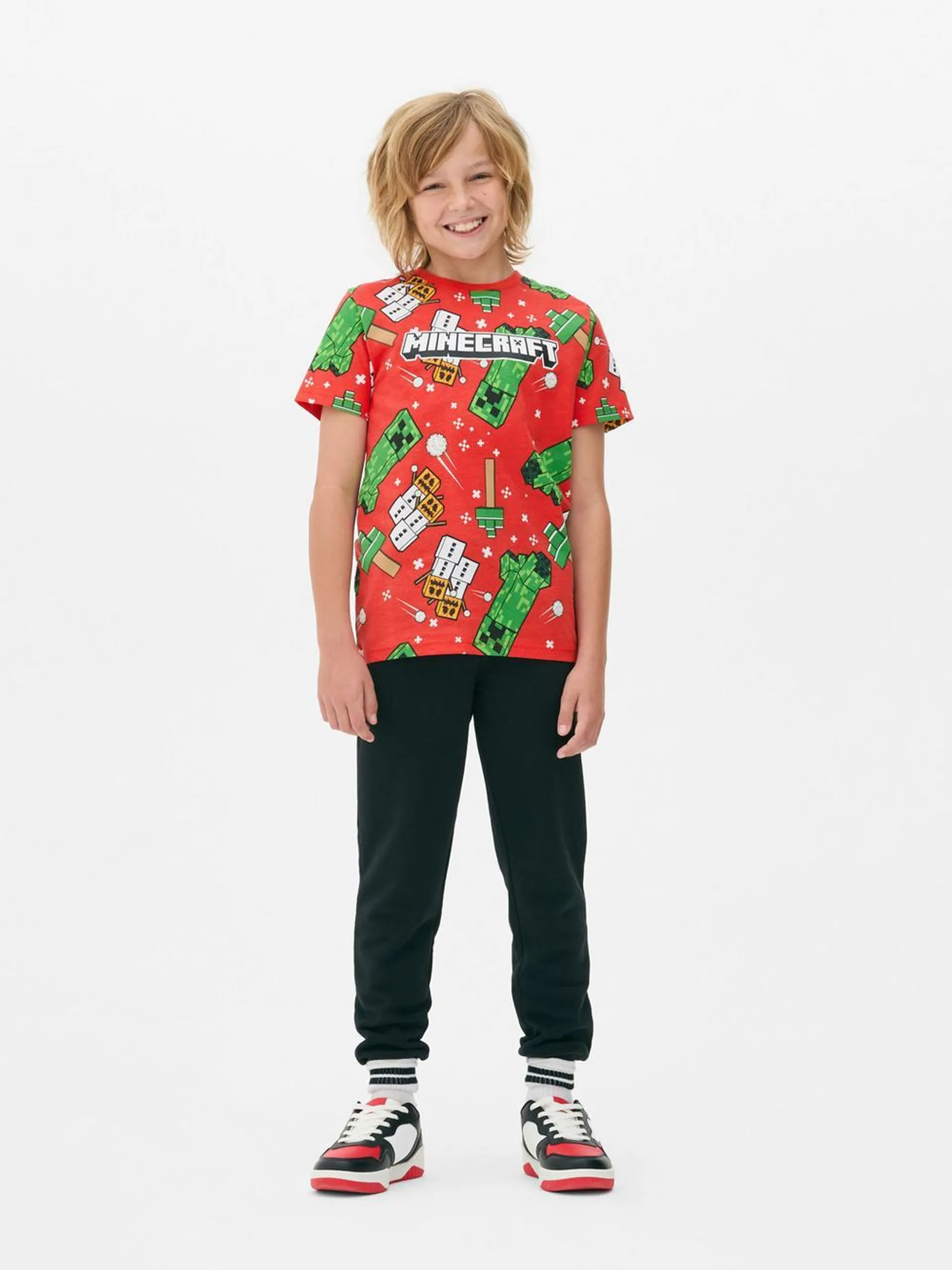 T-shirt met kerstthema Minecraft