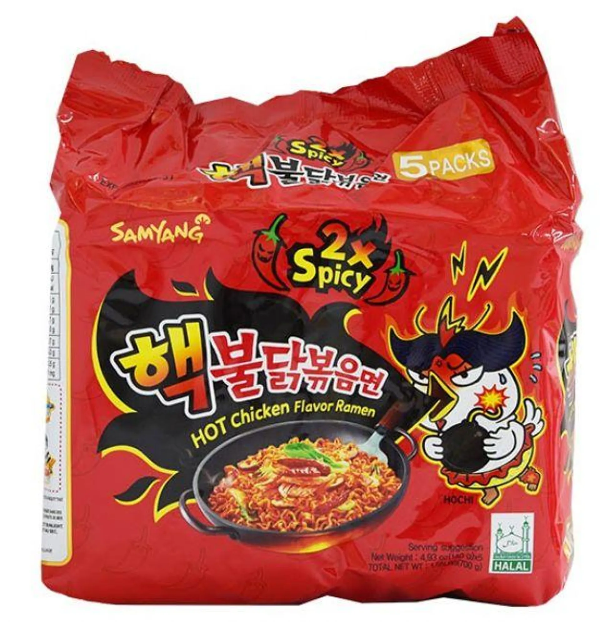 Samyang Instant Ramen met Pittige Kippensmaak (2x Pittig) 5x140g