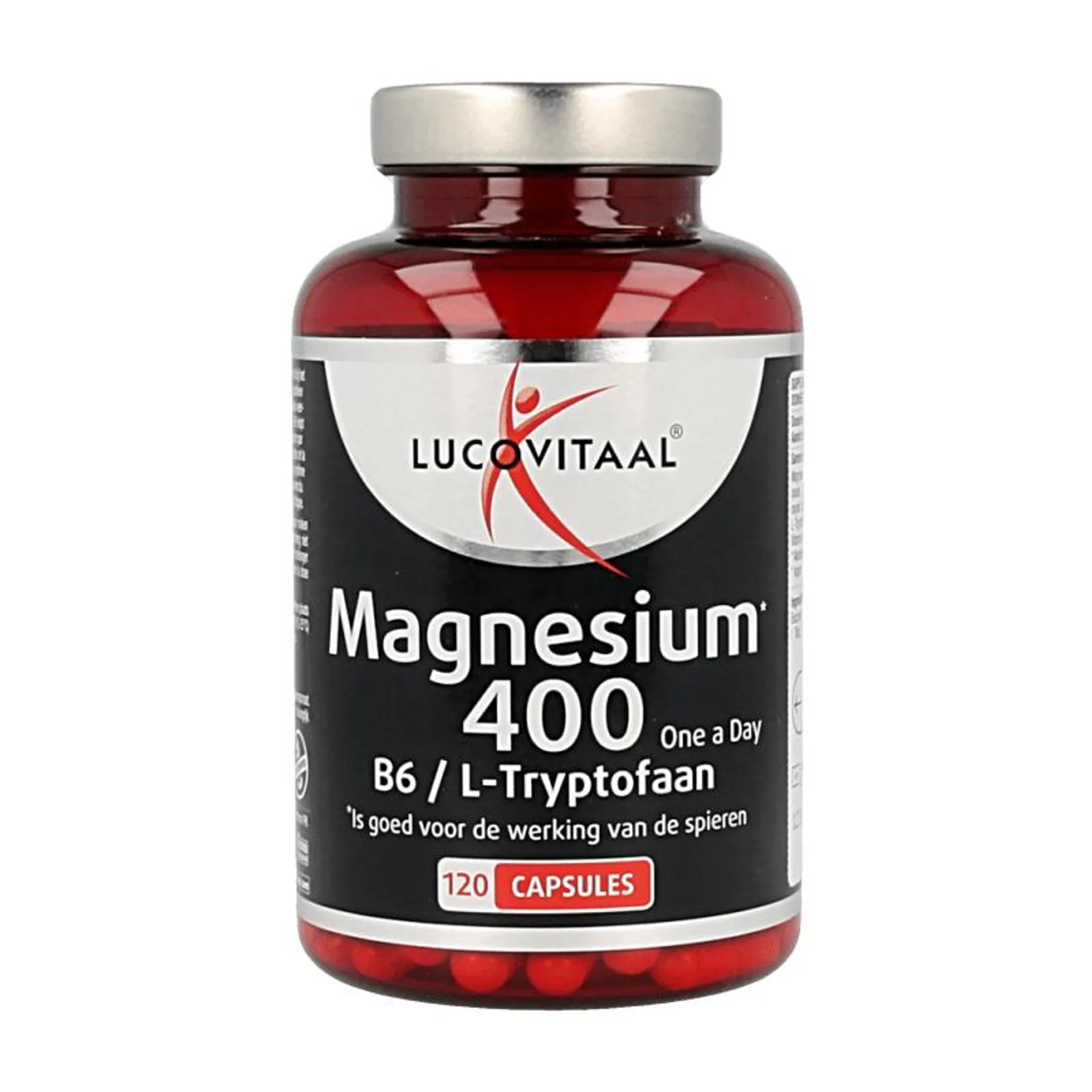 Lucovitaal Magnesium 400 met B6 en L-tryptofaan 120 capsules