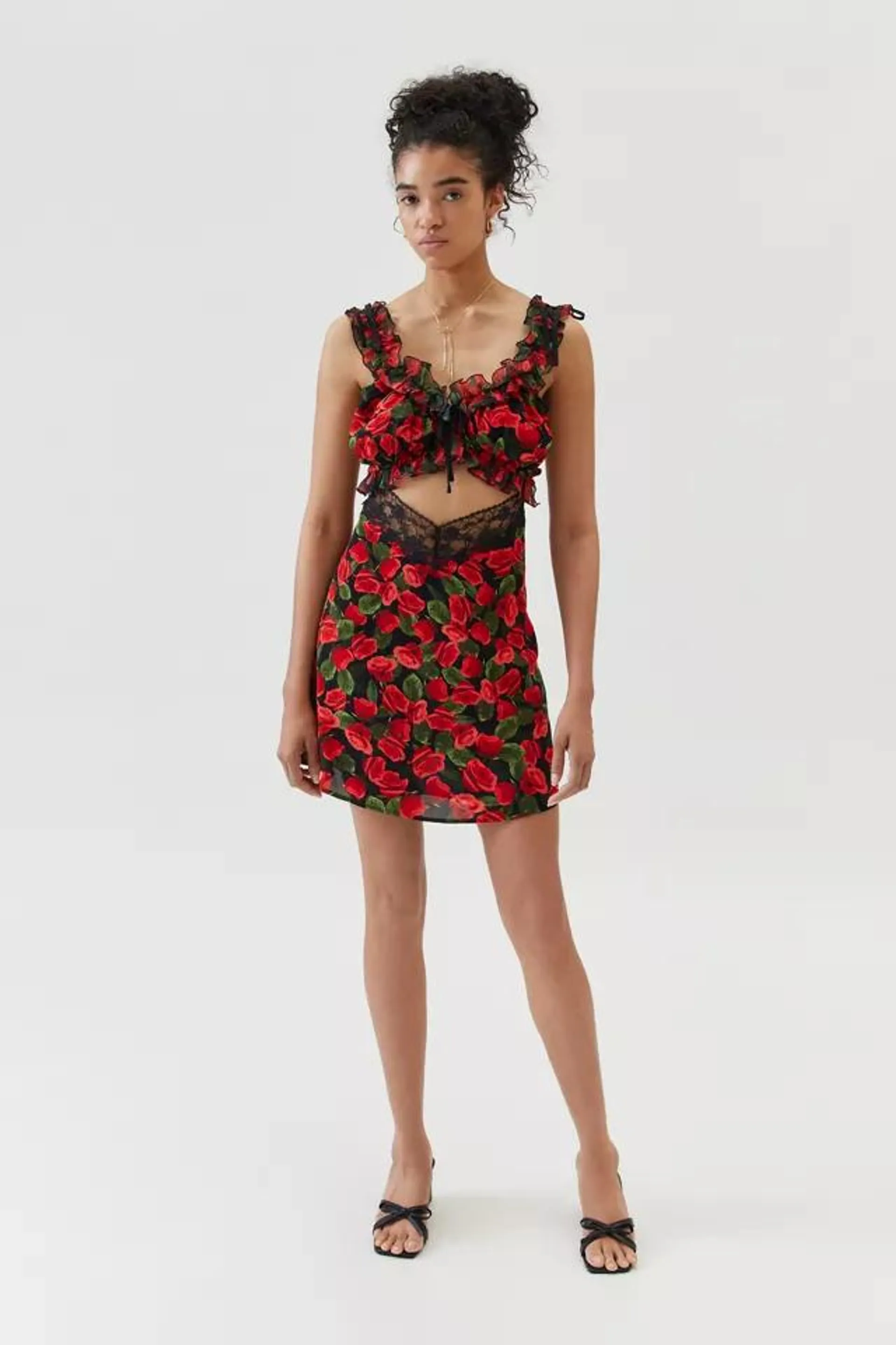 For Love & Lemons Varvera Floral Mini Dress