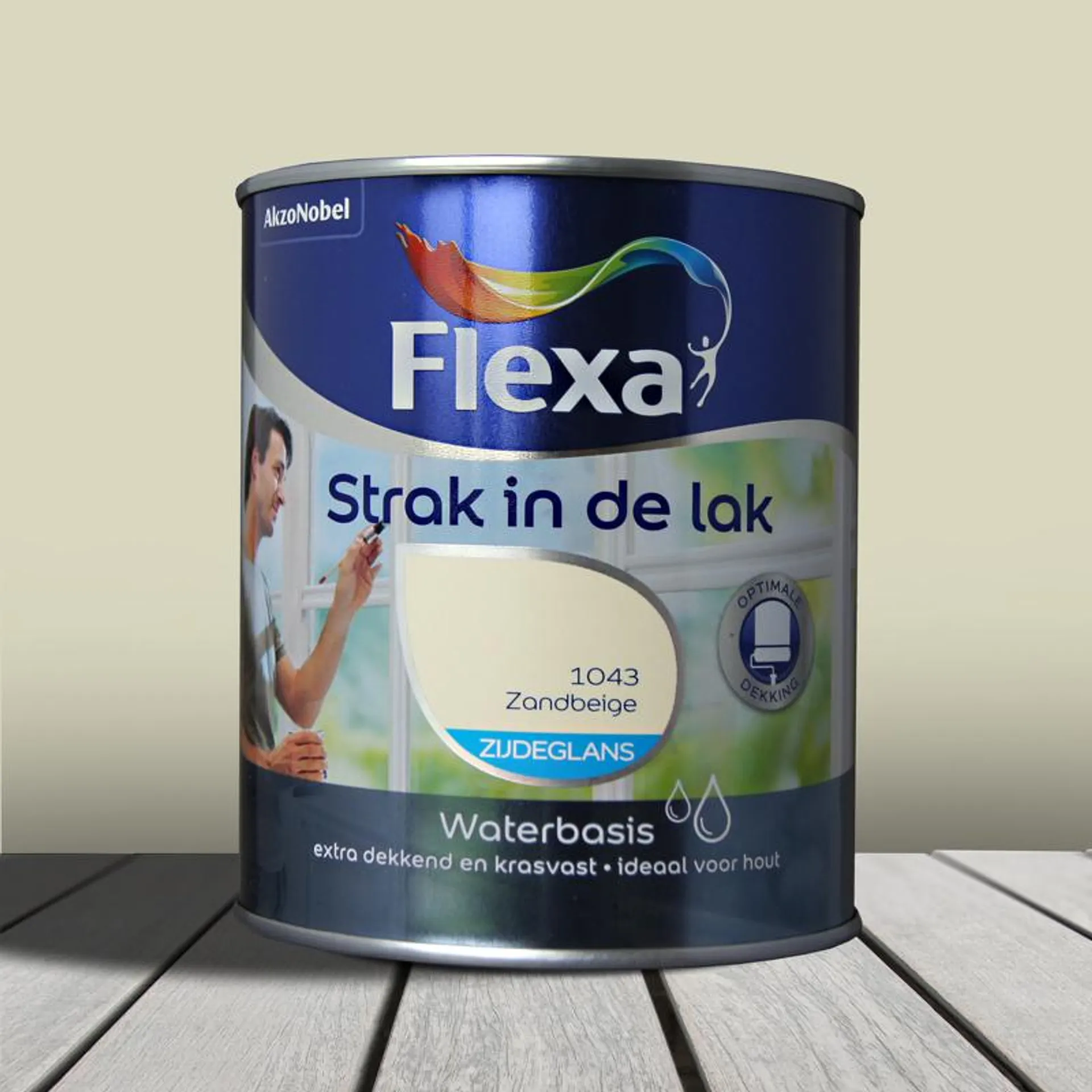 Flexa Strak In De Lak Acryl Zijdeglans Zandbeige 1043