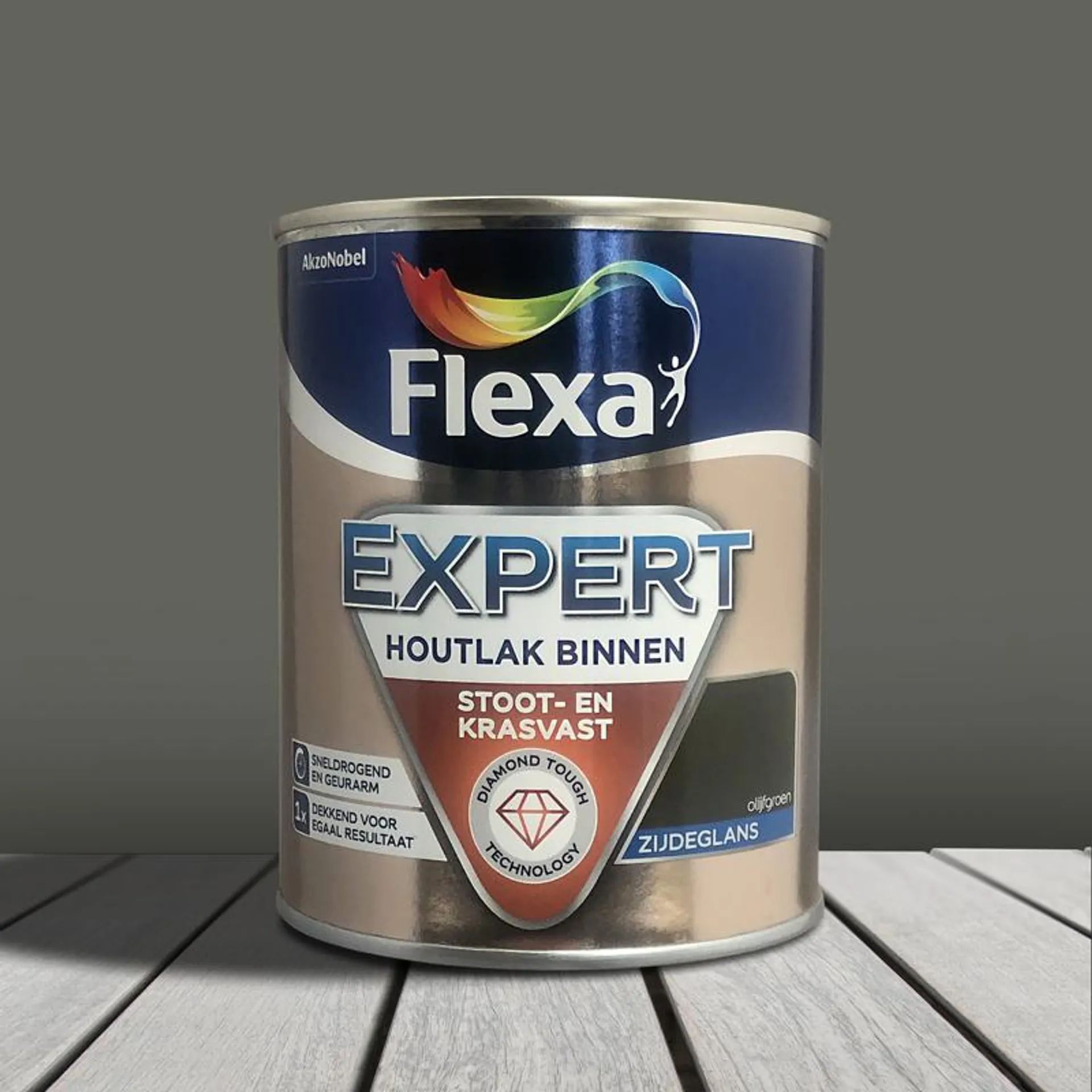 Flexa Expert Houtlak Binnen Zijdeglans Olijfgroen