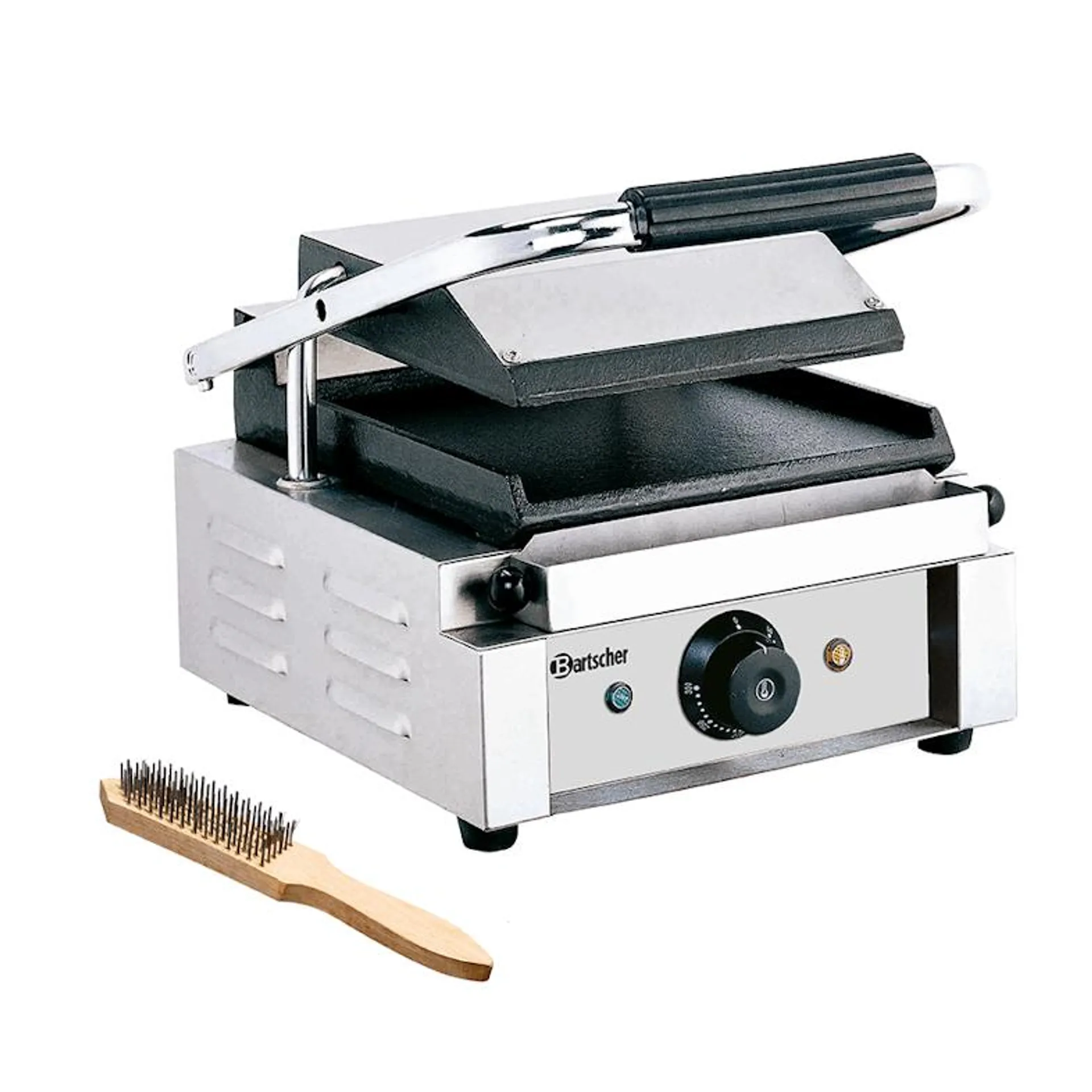 Contactgrill 1800 1G | Glad | 1.8kW | Grillplaat Gietijzer/Geëmailleerd | 290x395x210(h)mm