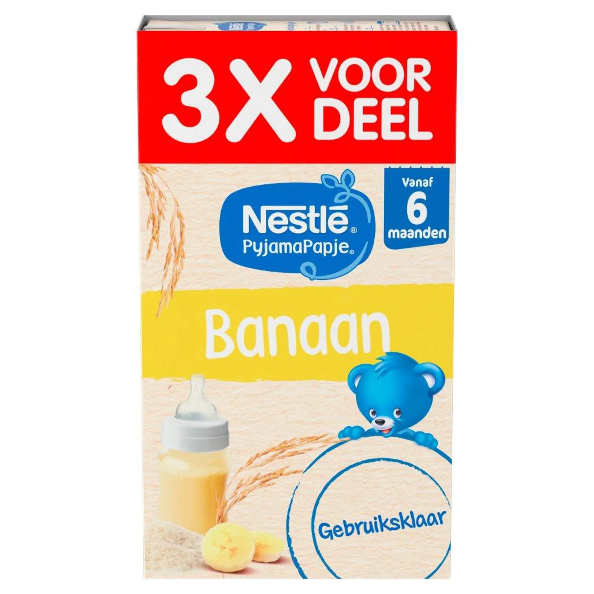 Nestlé PyjamaPapje® Banaan 6+ maanden baby pap 3 x 250 ml