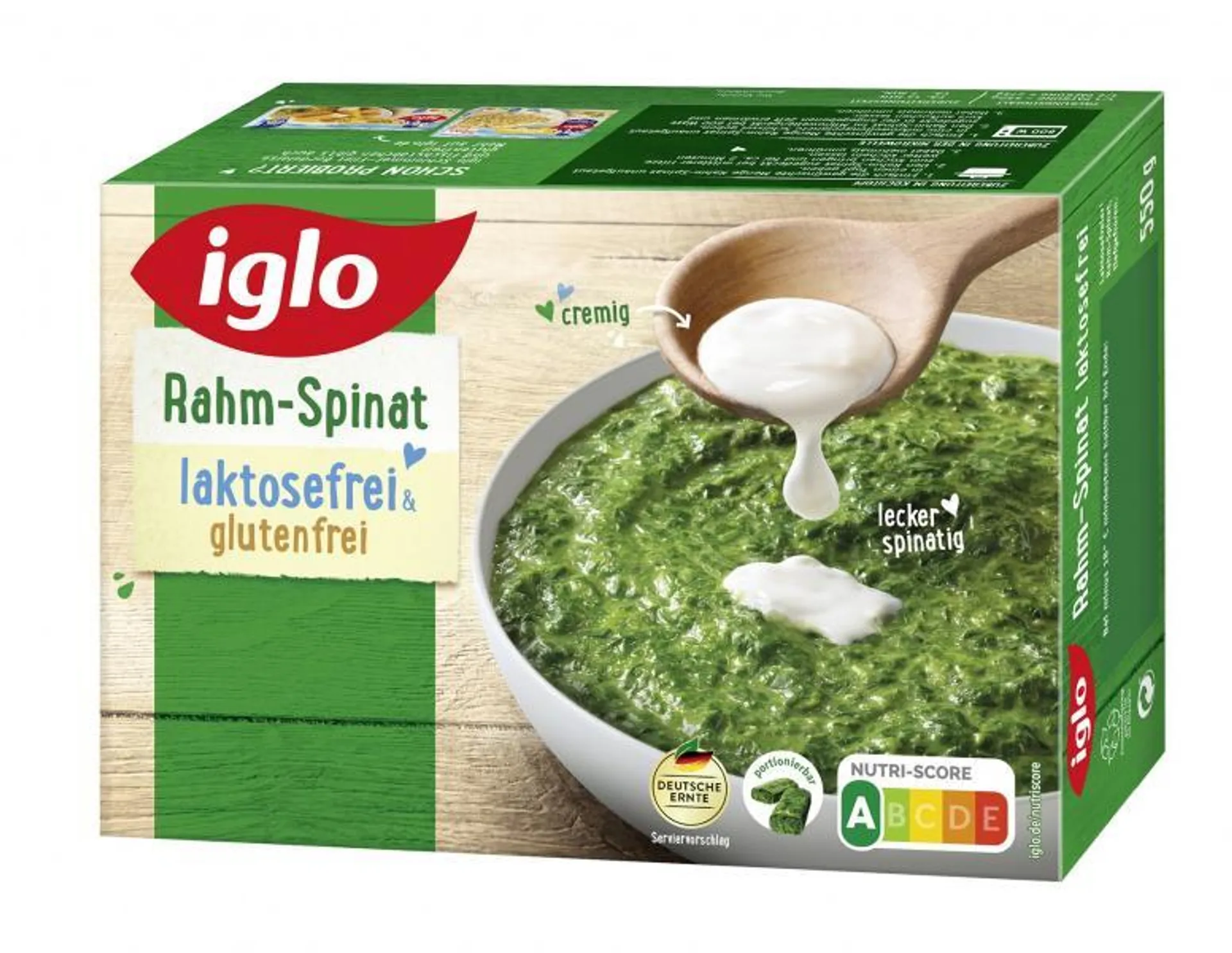 Iglo Rahm-Spinat laktosefrei 550 g