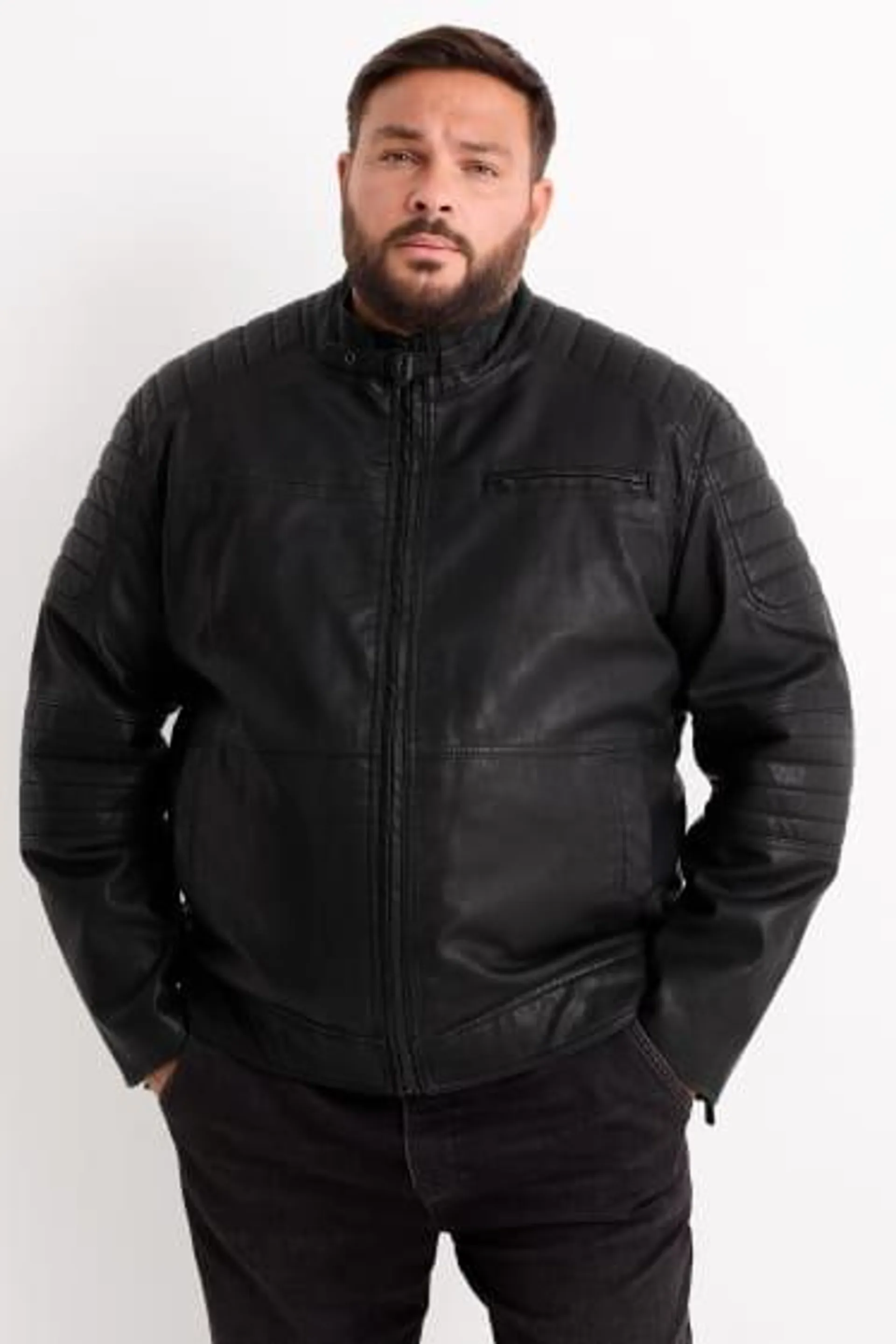 Biker jacket - faux leather