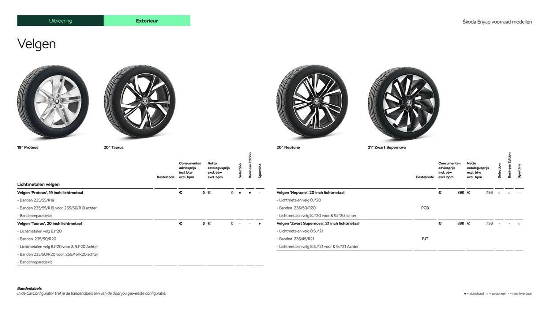 Škoda Enyaq Voorraad prijslijst per 1 juni 2024 van 5 juli tot 5 juli 2025 - Folder pagina 9