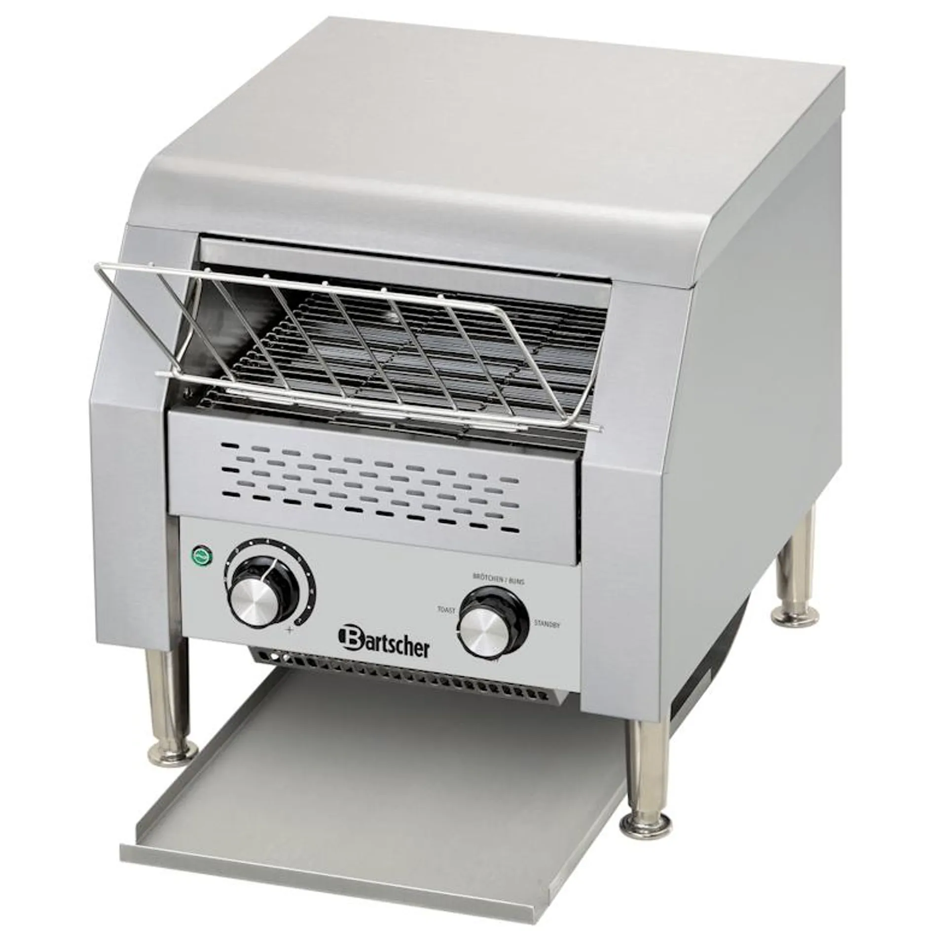 Doorlooptoaster | RVS | 2.24kW | Cap. 150 Sneden/uur | 370x420x390(h)mm