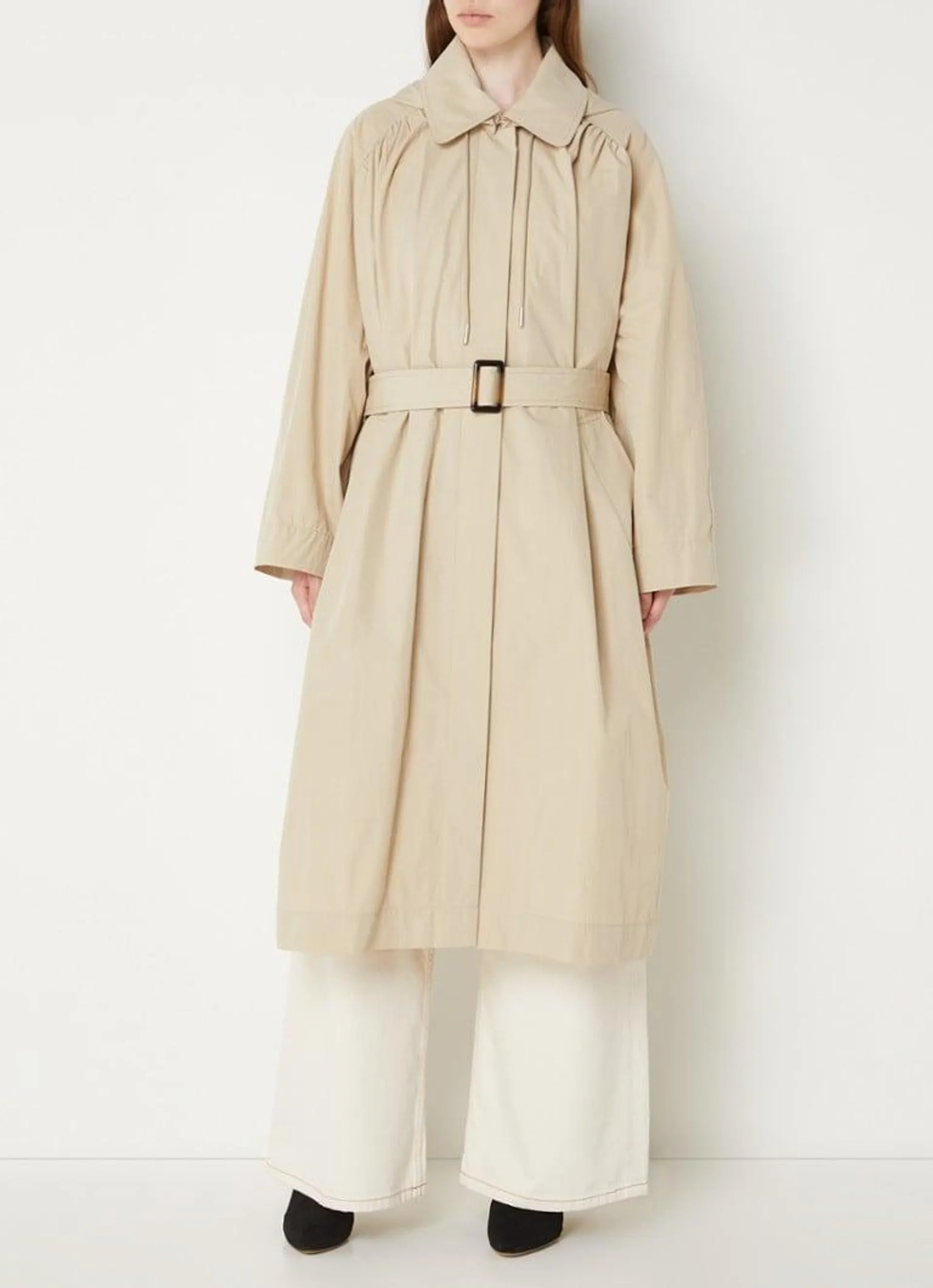 Kaan trenchcoat met afneembare capuchon