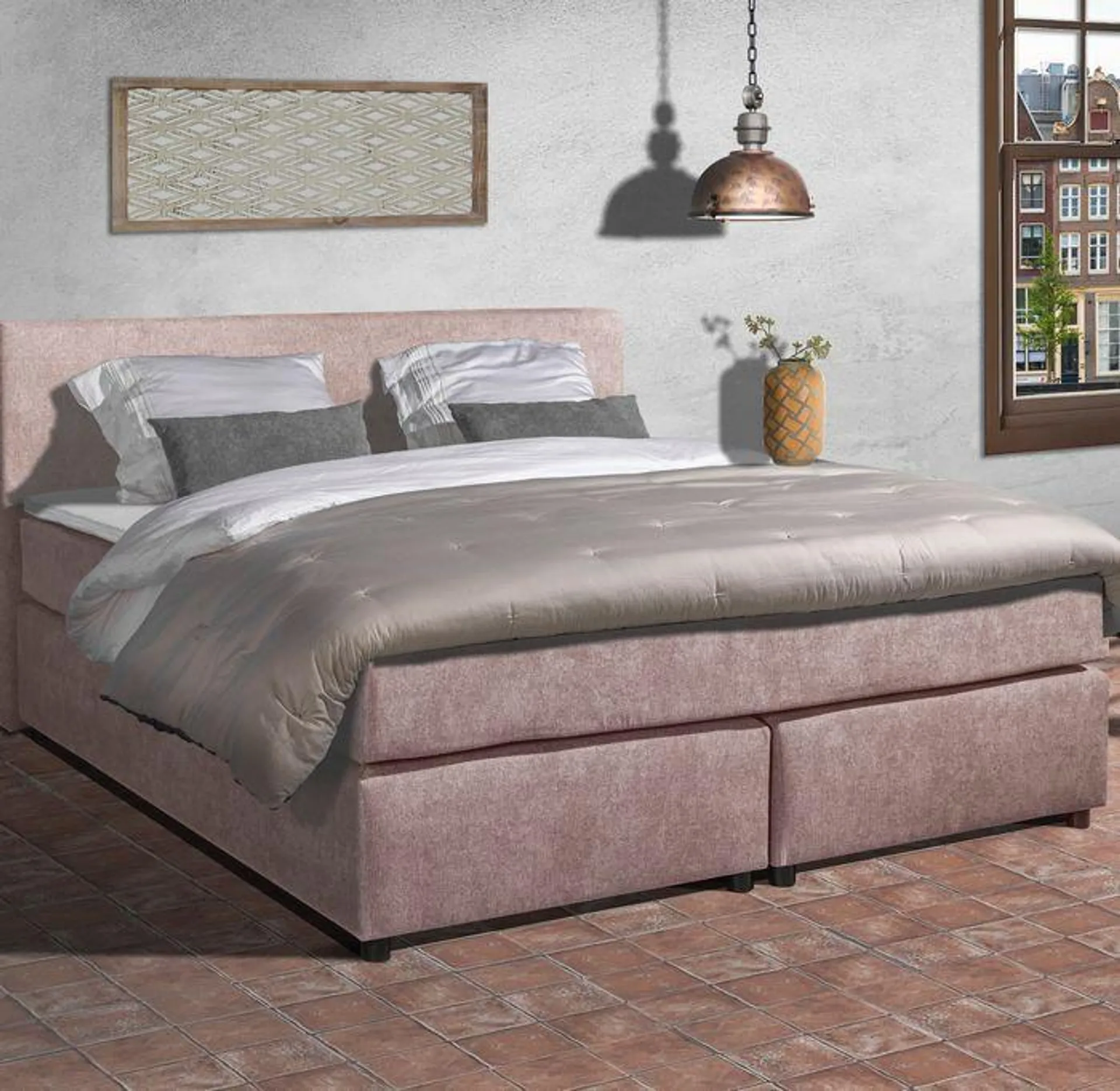 Mörgenn Complete Boxspring Parga - roze