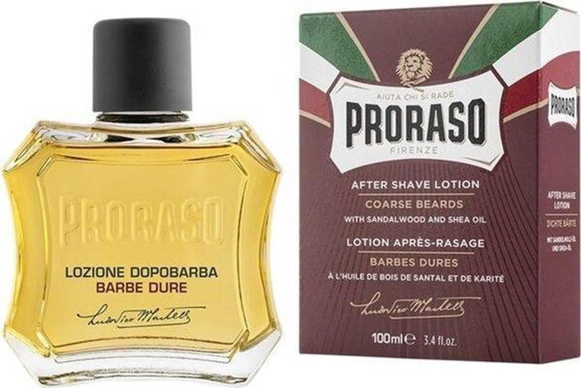 Proraso Aftershave Lotion Rood Nourish Sandalwood 100 ml.