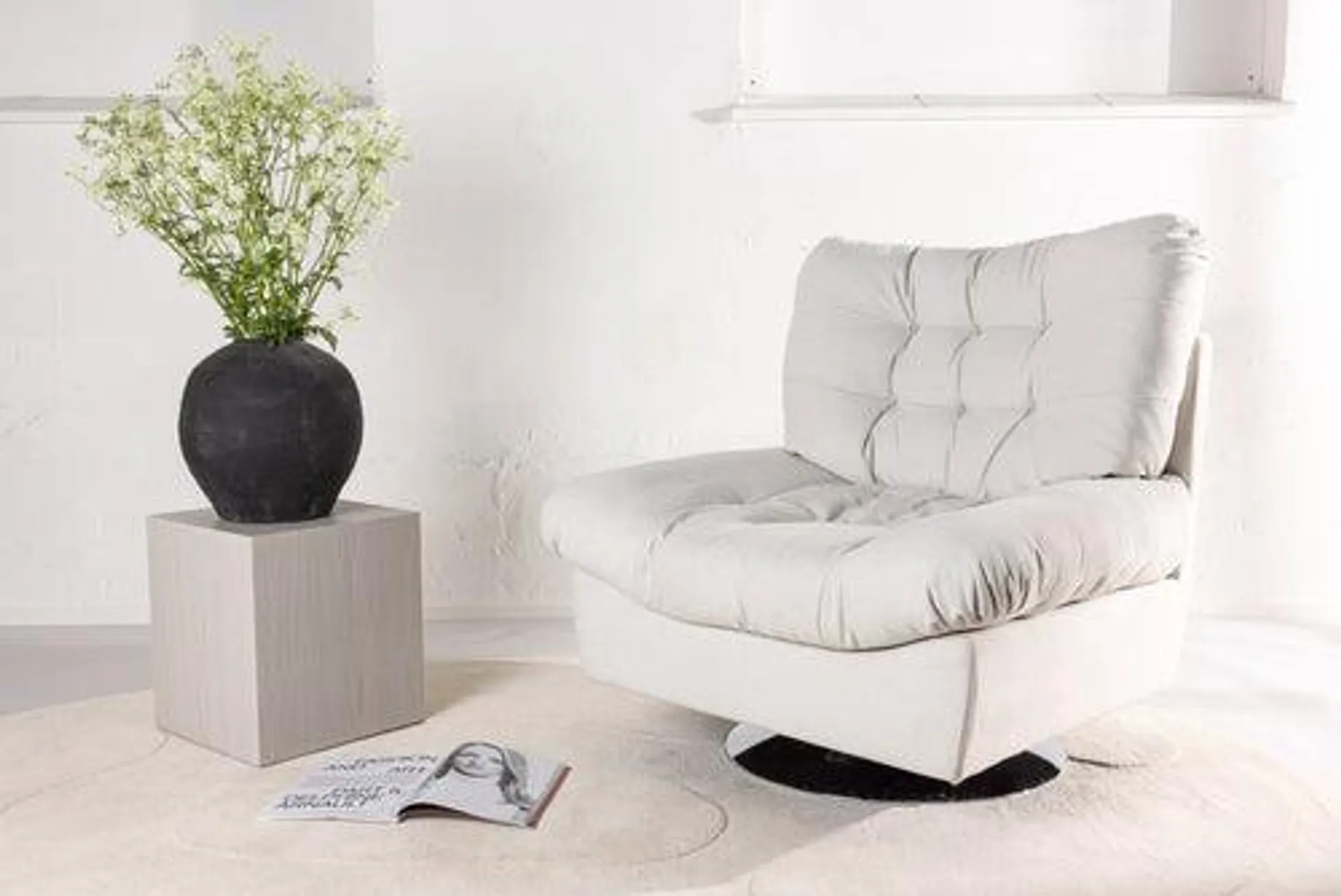 Rebellenclub fauteuil tavake - creme