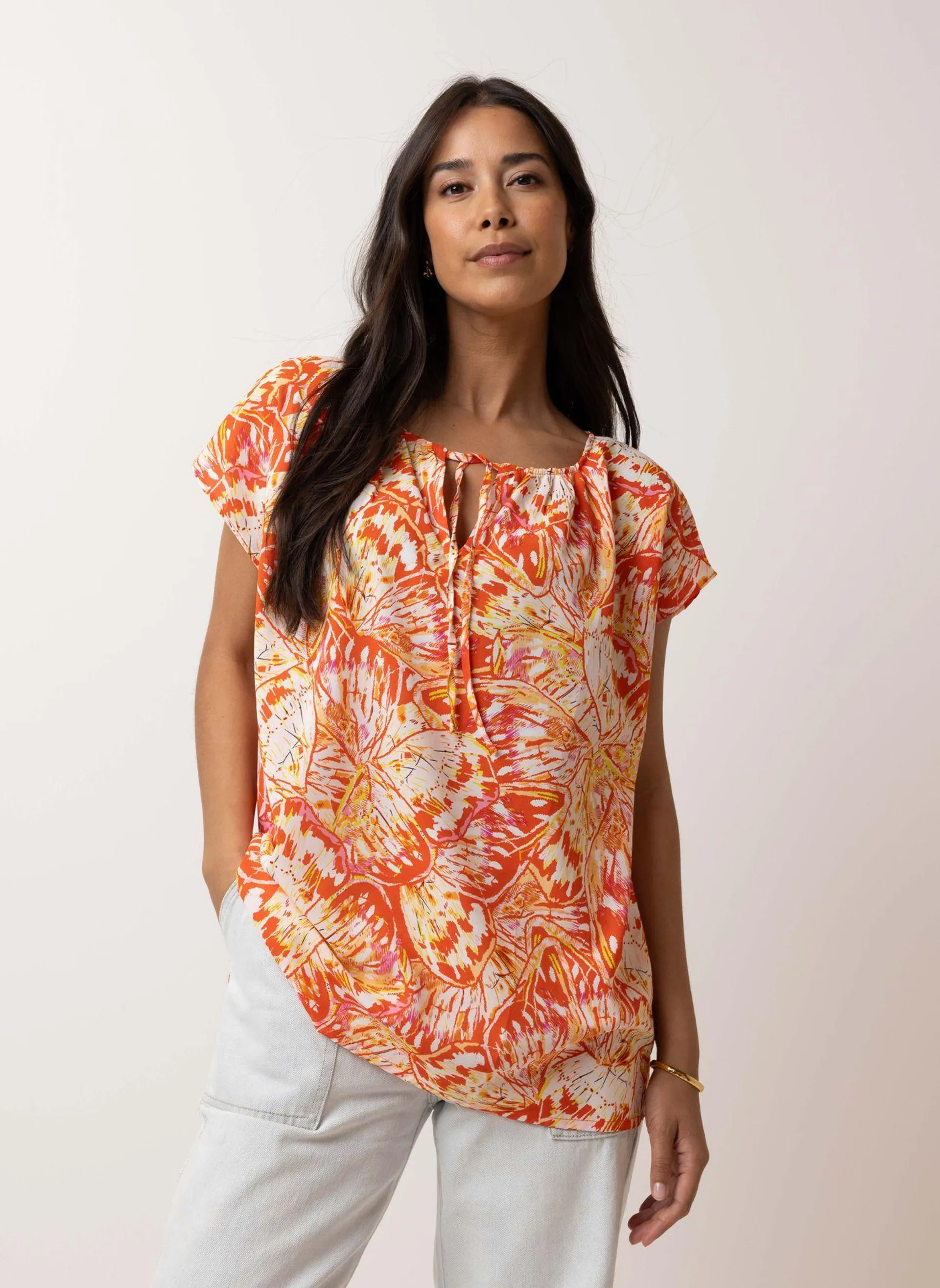 Oranje blouse