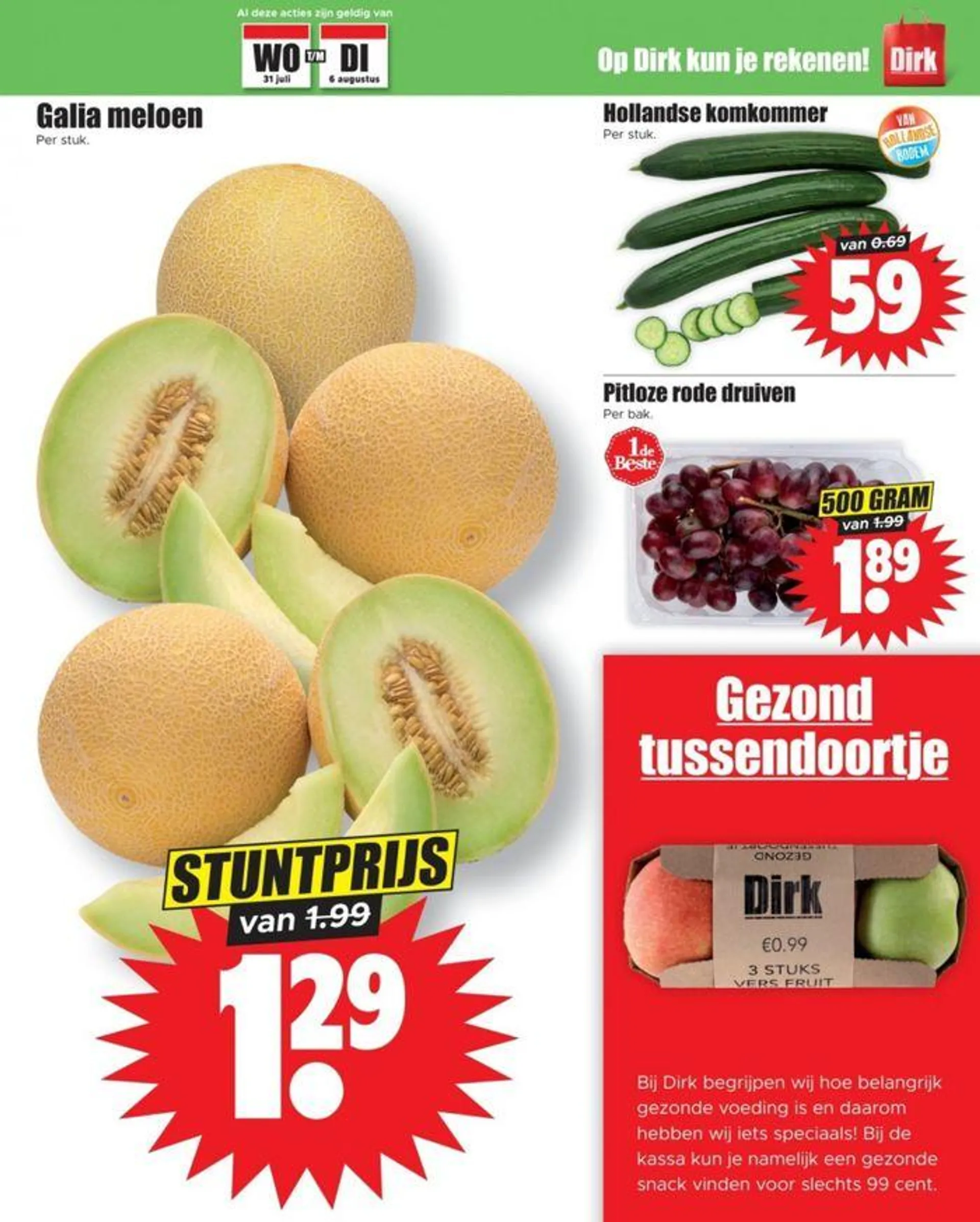 Actuele deals en aanbiedingen van 31 juli tot 6 augustus 2024 - Folder pagina 19