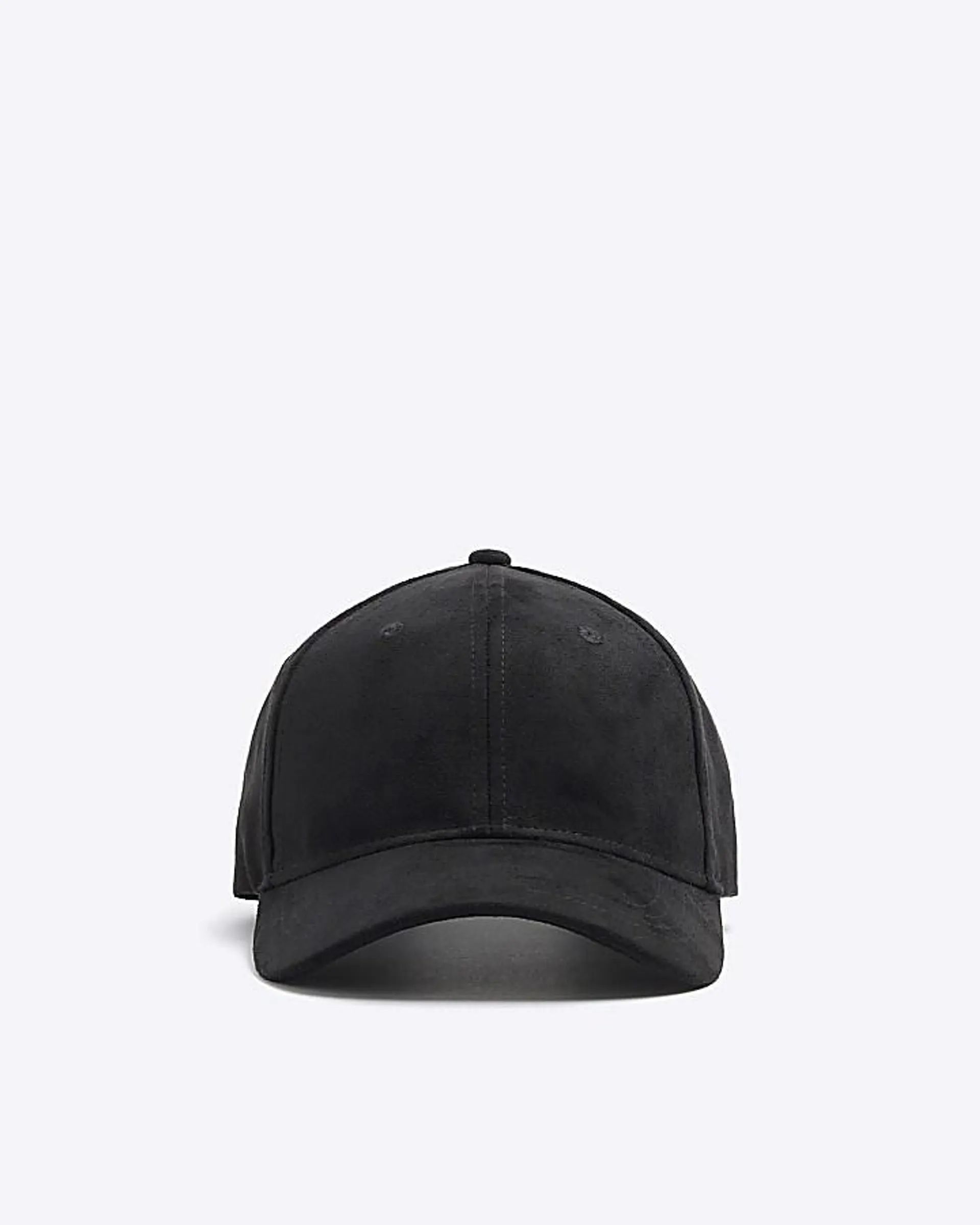 Black suedette cap