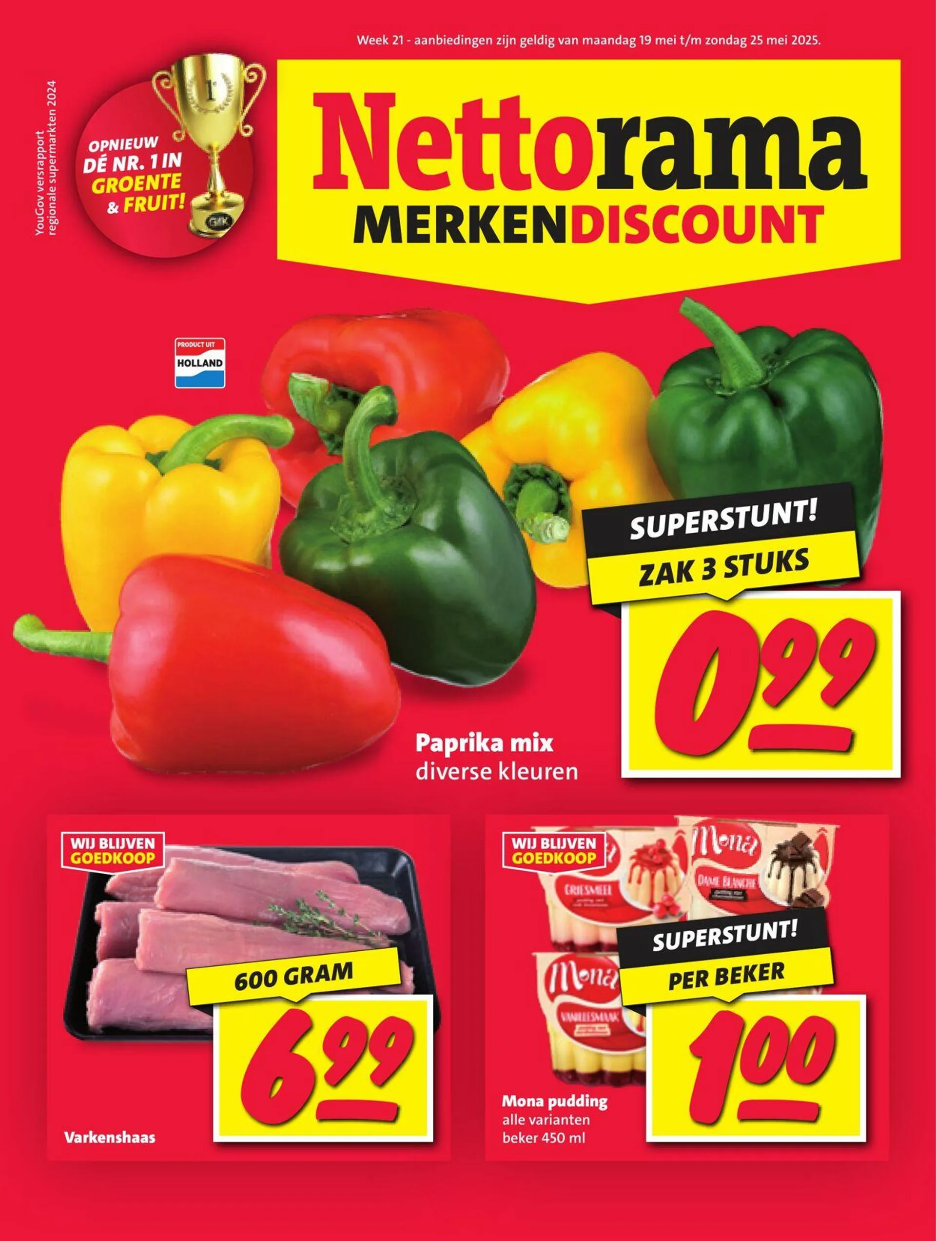 Nettorama Actuele folder van 19 mei tot 25 mei 2025 - Folder pagina 1