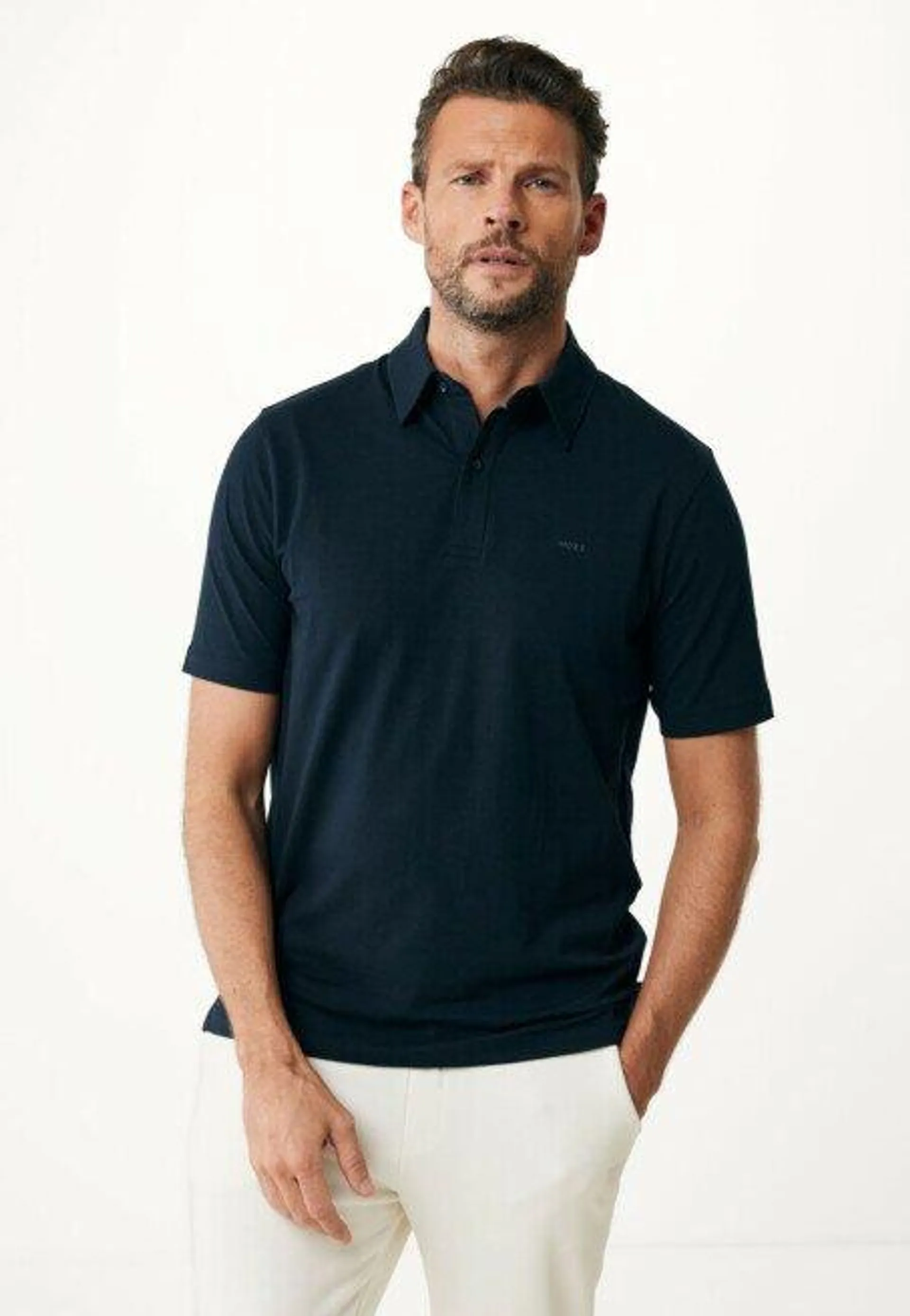 Kevin Basic Single Jersey Polo Navy