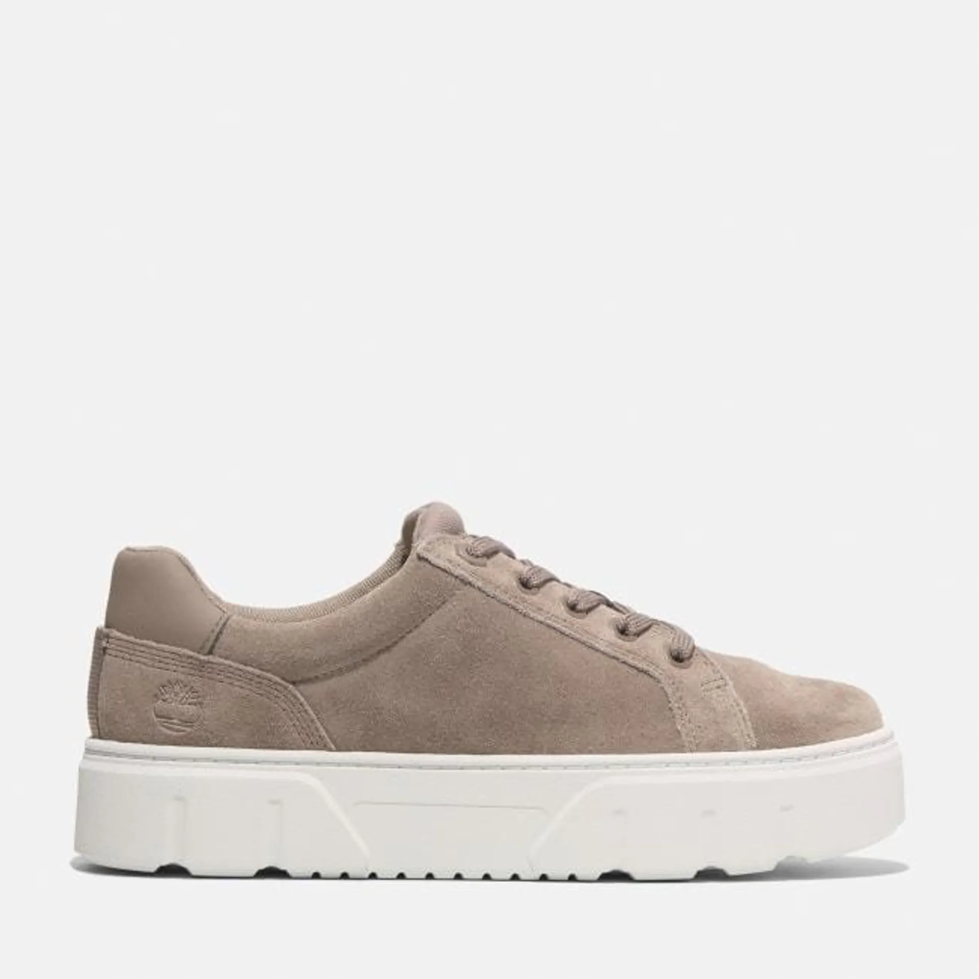 Laurel Court Low Lace-Up Sneaker voor dames in beige suède