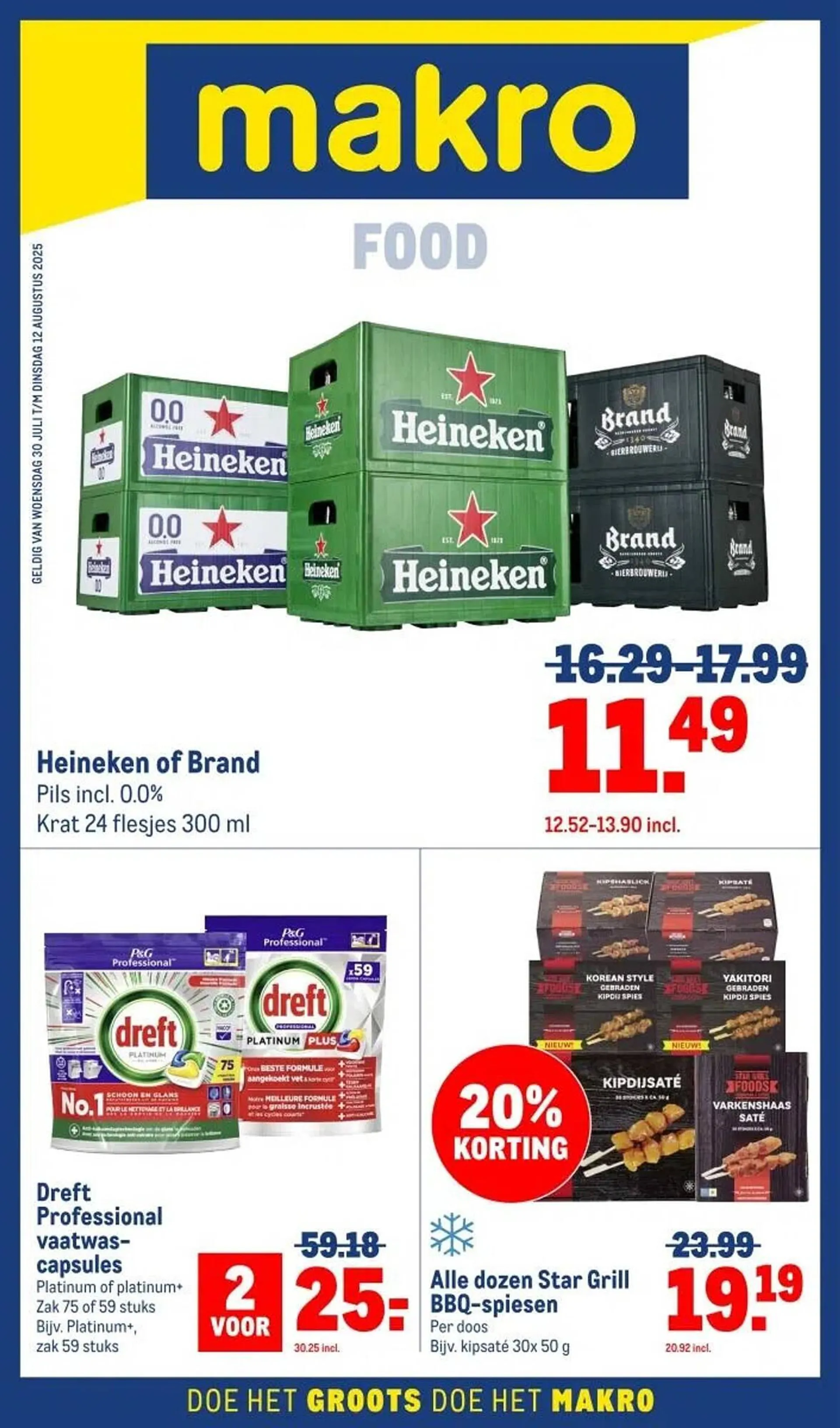 Makro folder van 30 juli tot 12 augustus 2025 - Folder pagina 1