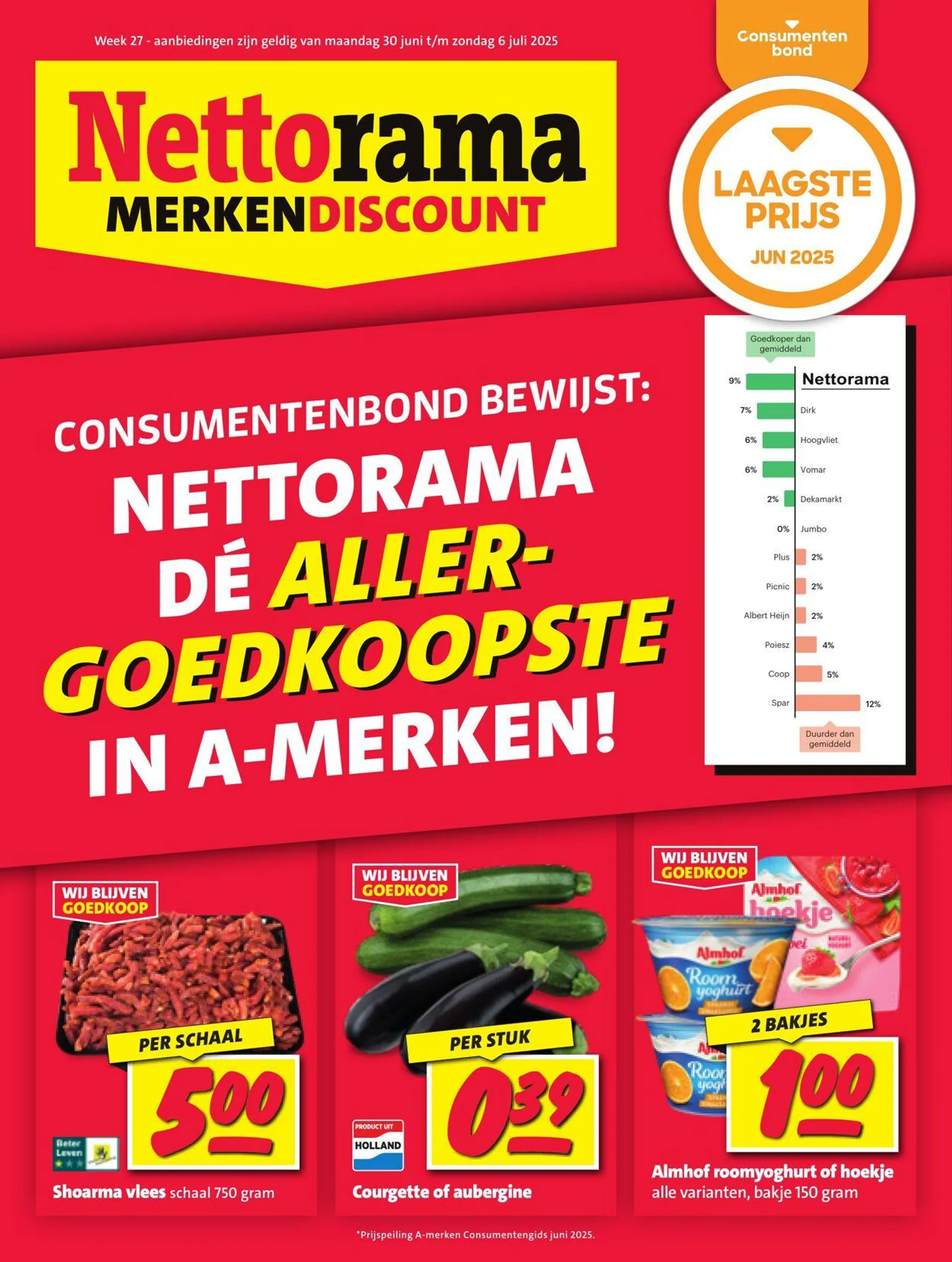 Nettorama Actuele folder van 30 juni tot 6 juli 2025 - Folder pagina 1