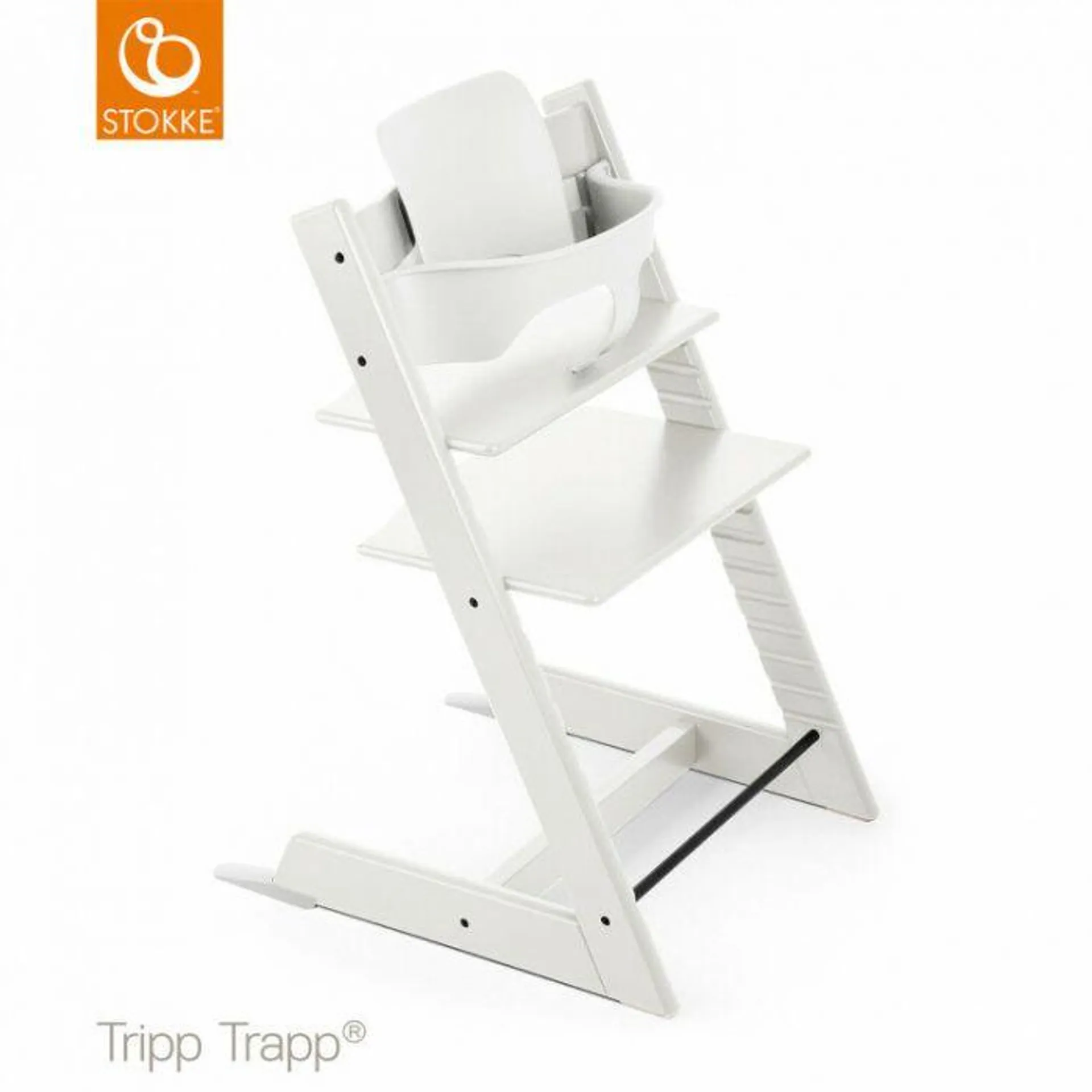 Stokke® Kinderstoel Tripp Trapp® White + Baby Set™