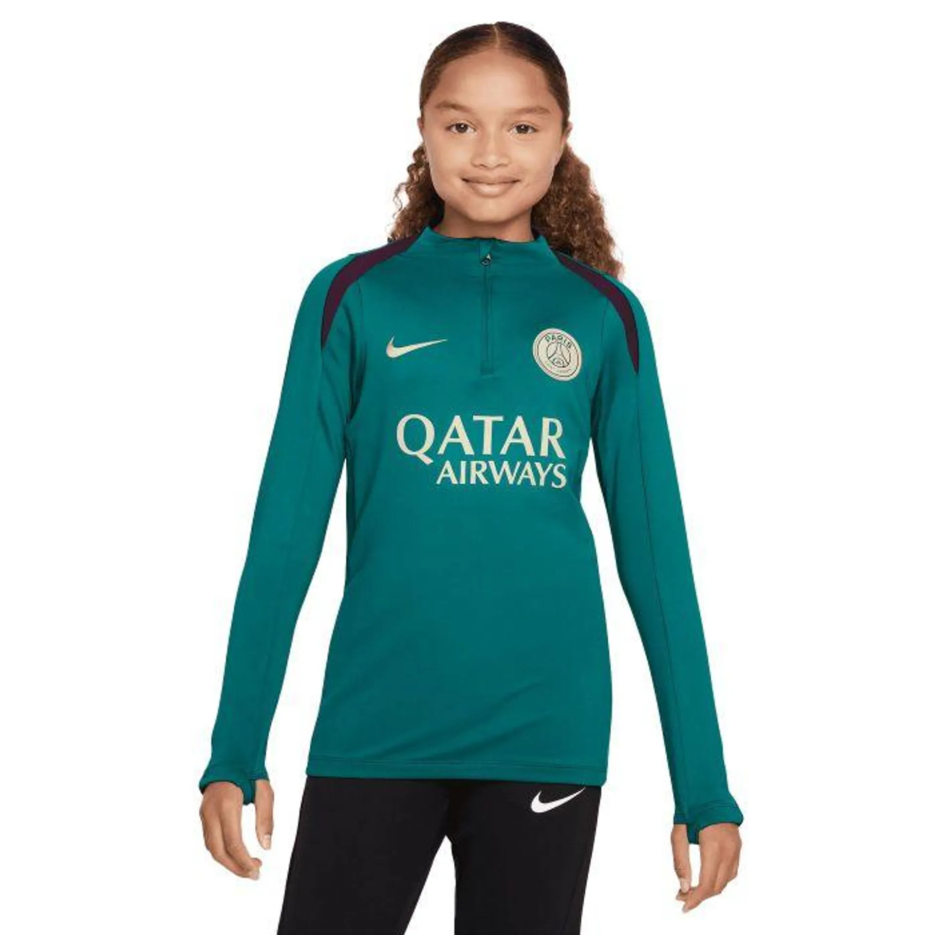 Paris Saint-Germain Strike Dri-FIT trainingsshirt junior geode teal bordeaux guava ice