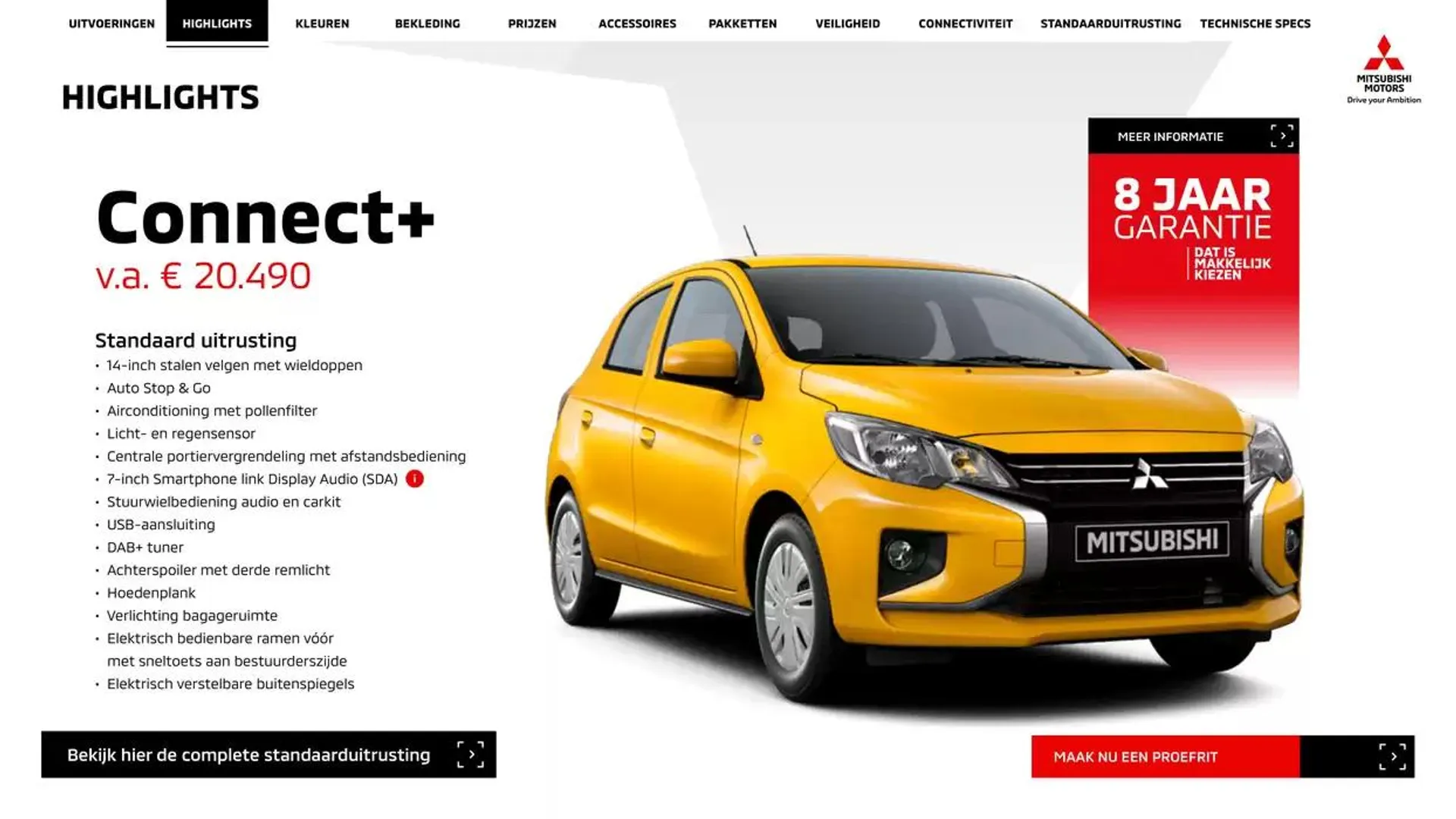 Mitsubishi Space Star van 1 januari tot 1 januari 2026 - Folder pagina 4