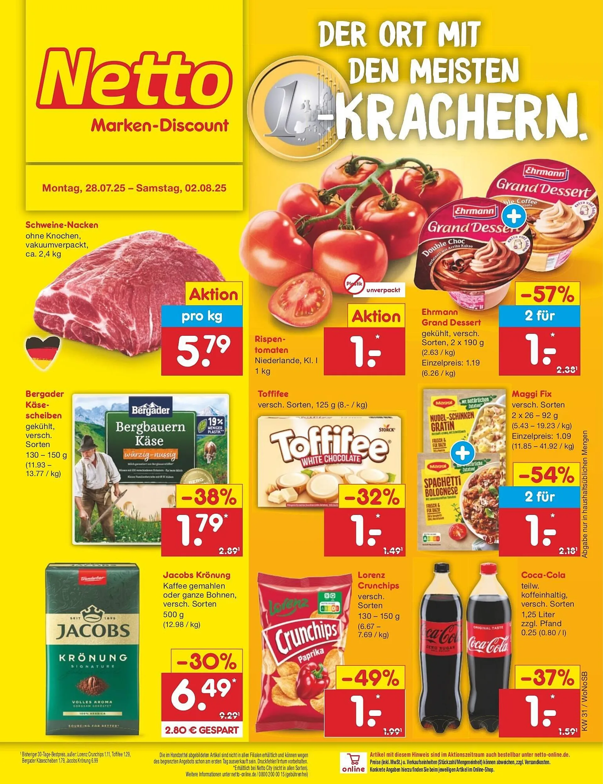Netto Marken-Discount DE folder van 28 juli tot 2 augustus 2025 - Folder pagina 1