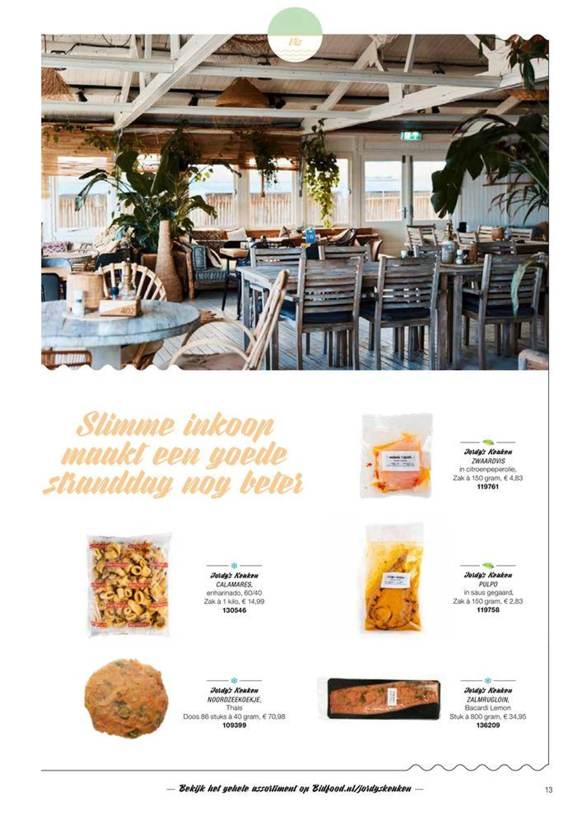 Jordy's Keuken Strandbrochure van 24 september tot 8 oktober 2024 - Folder pagina 13