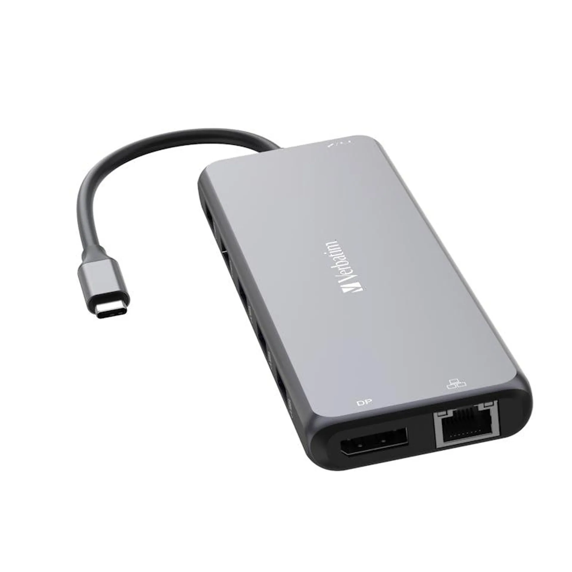 USB-C Dual Pro multipoort hub, Dual HDMI Video 8K 30Hz, 1 x DP 30Hz, 3 x USB-A 5Gbps, 2 x USB-A 10Gbps, 2 x USB-A 2.0, reisdock, dockingstation