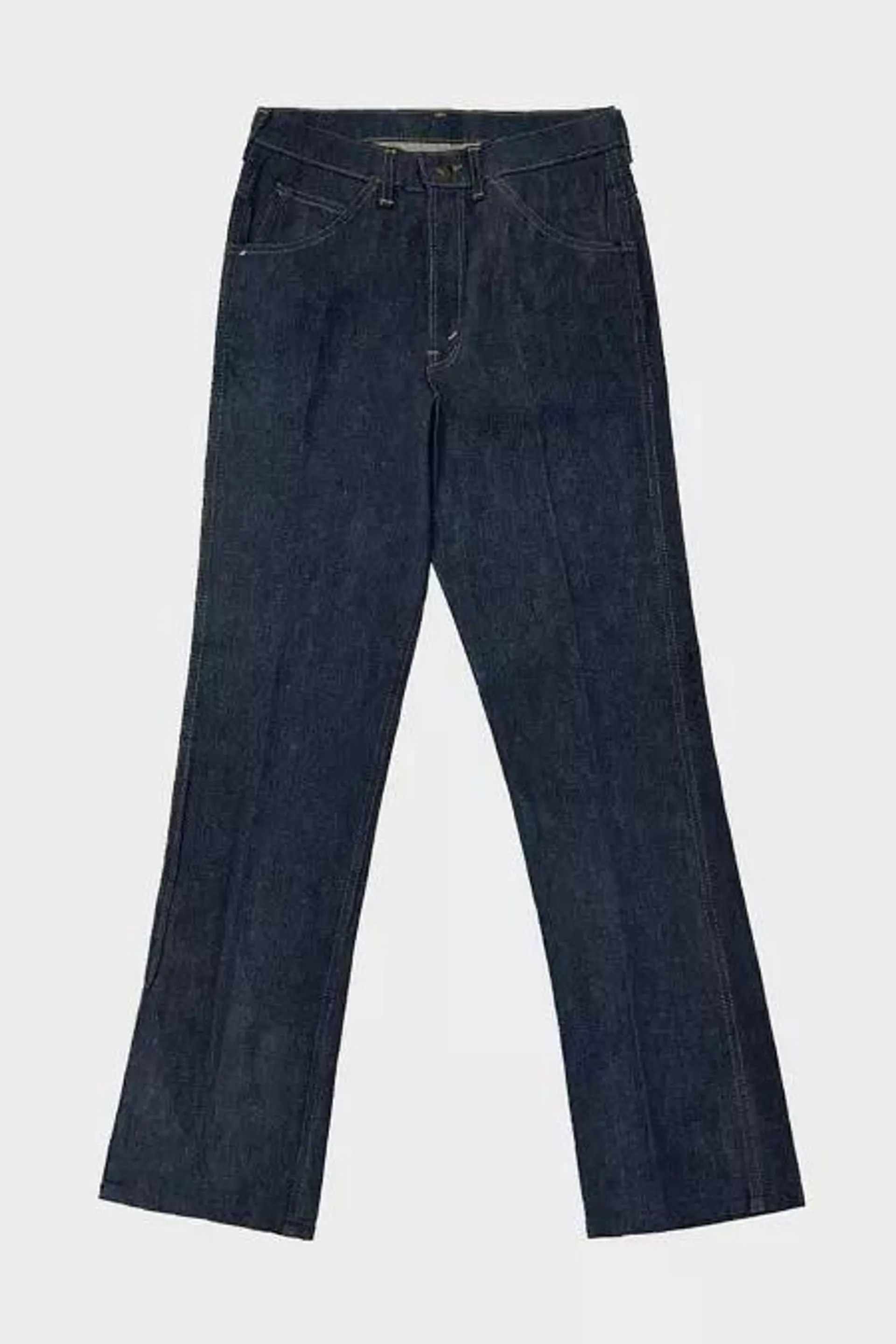 Vintage 1970’s Deadstock Deecee Straight Leg Western USA Bootcut Raw Denim Jeans