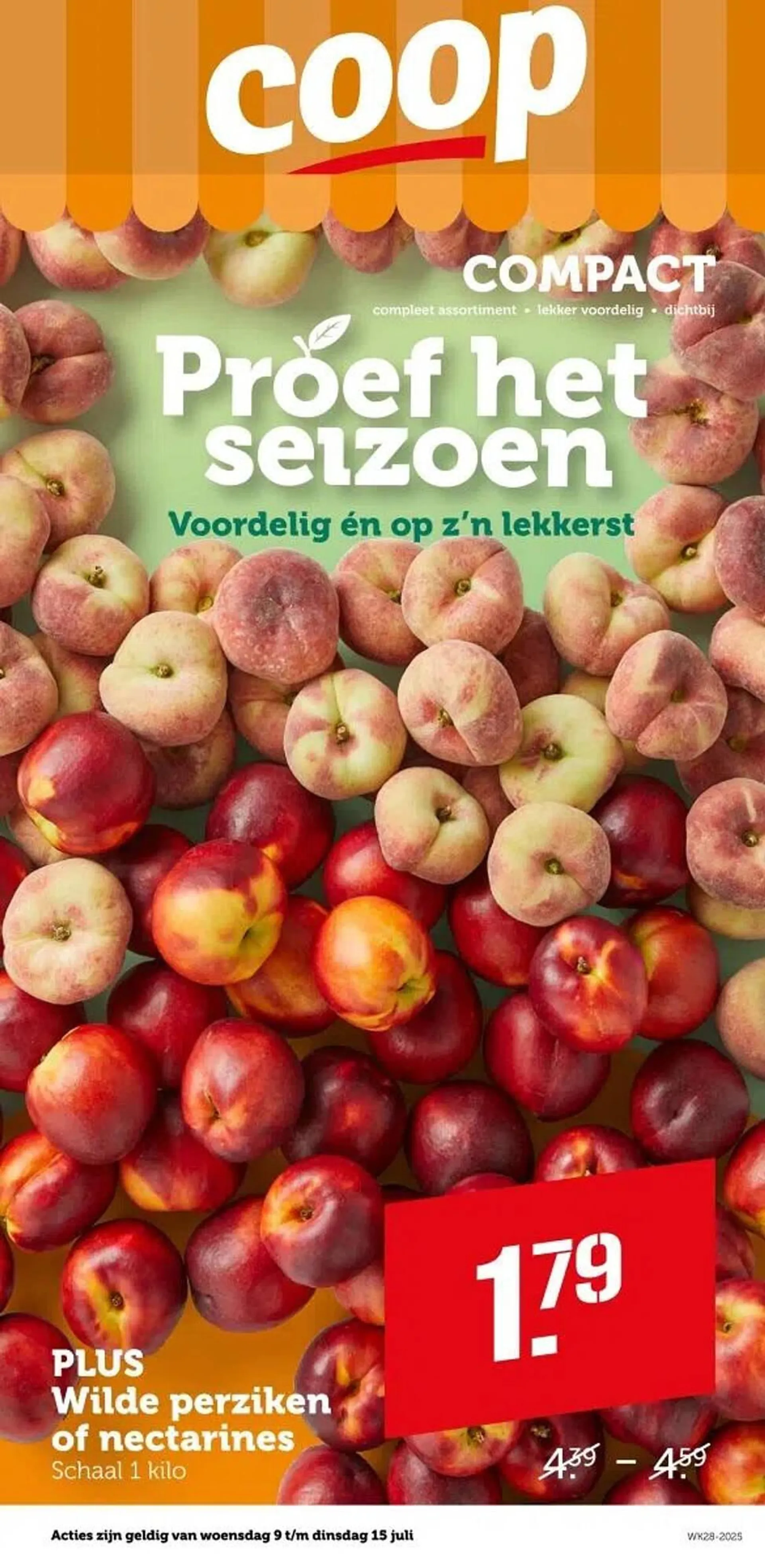 Coop folder van 9 juli tot 15 juli 2025 - Folder pagina 1