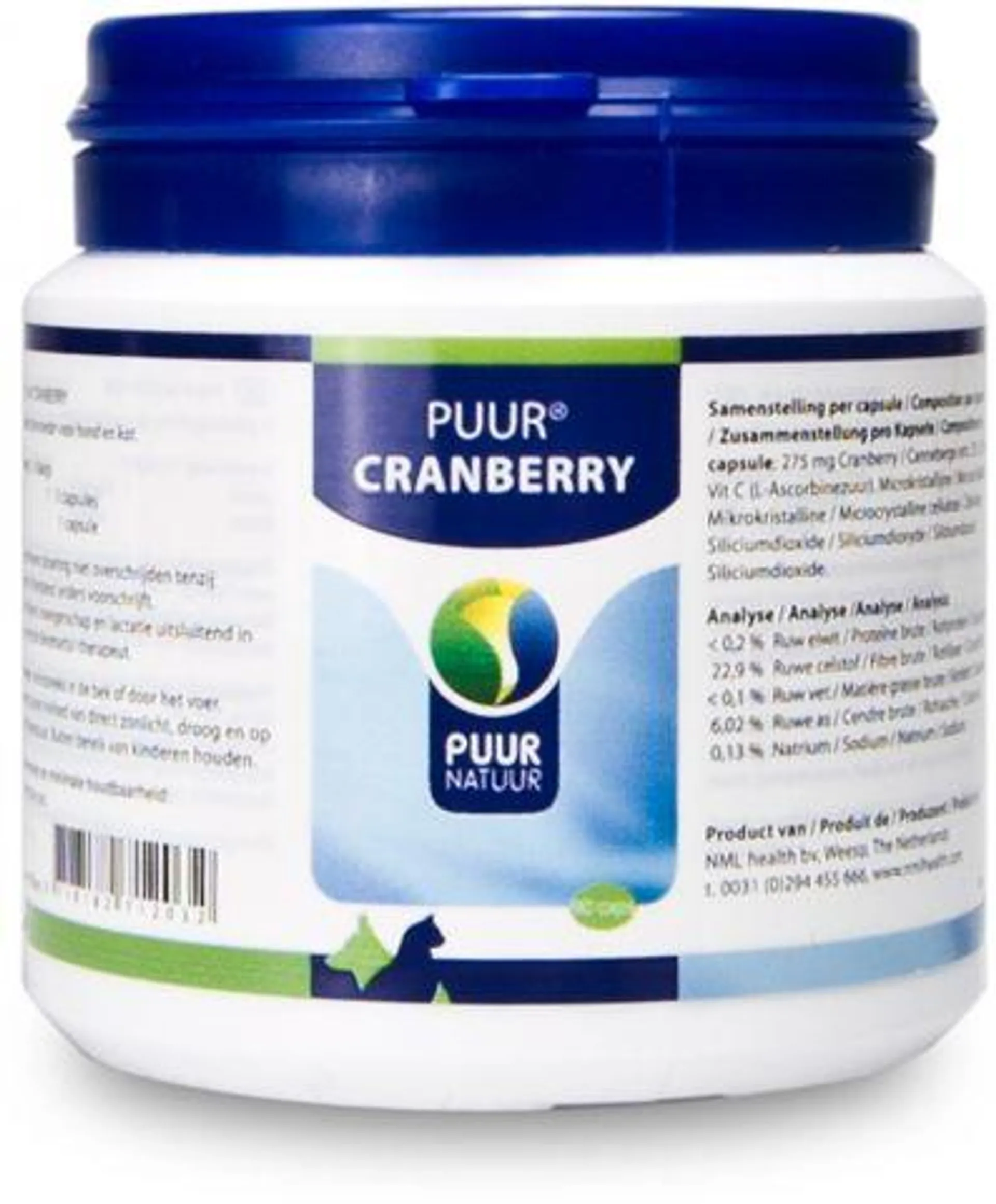 Puur Cranberry - Voedingssupplement - 90 stuks