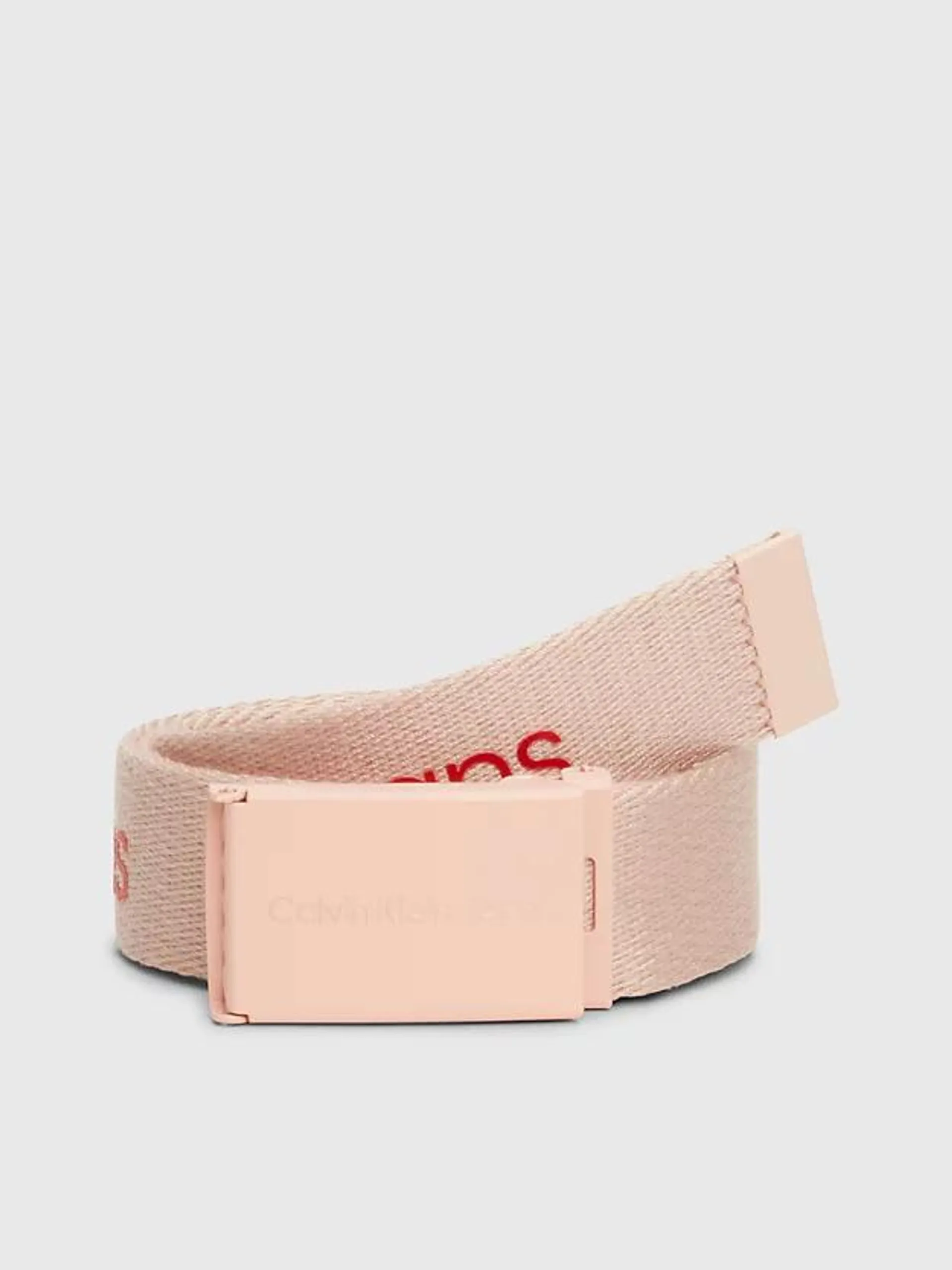 Unisex canvas riem met logo