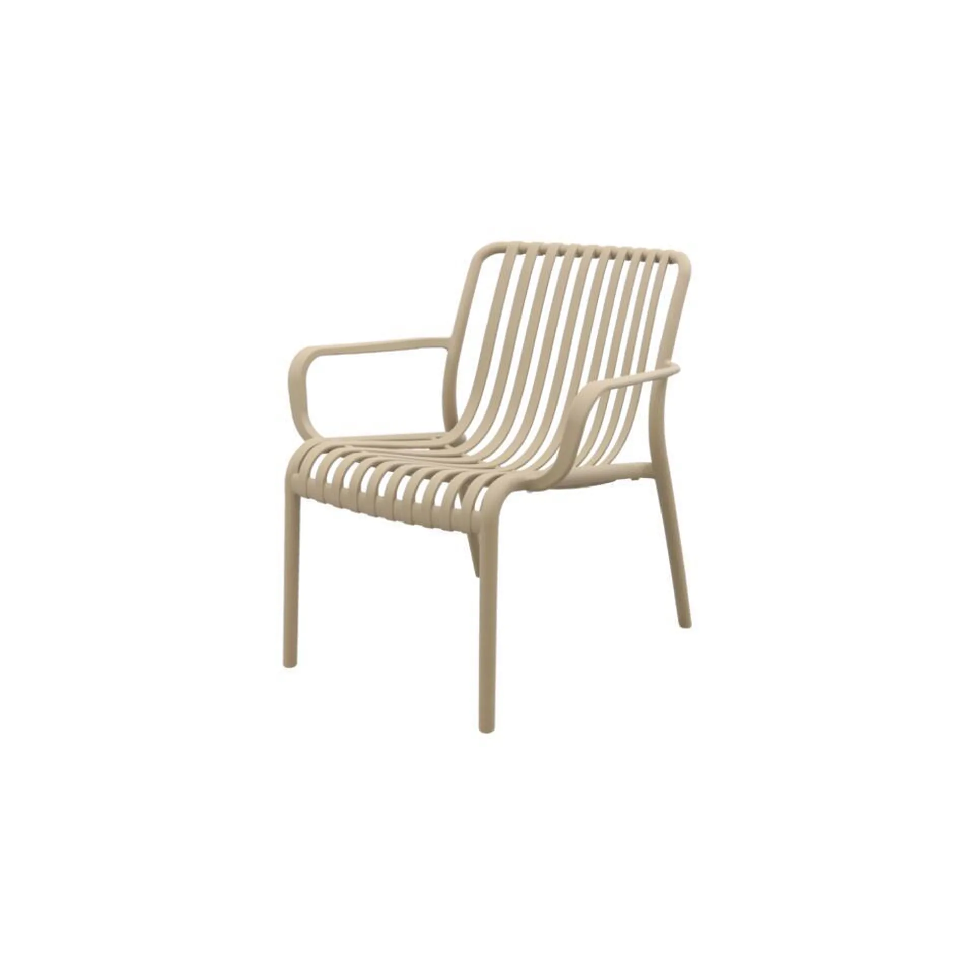 Stripe Loungestoel - Taupe