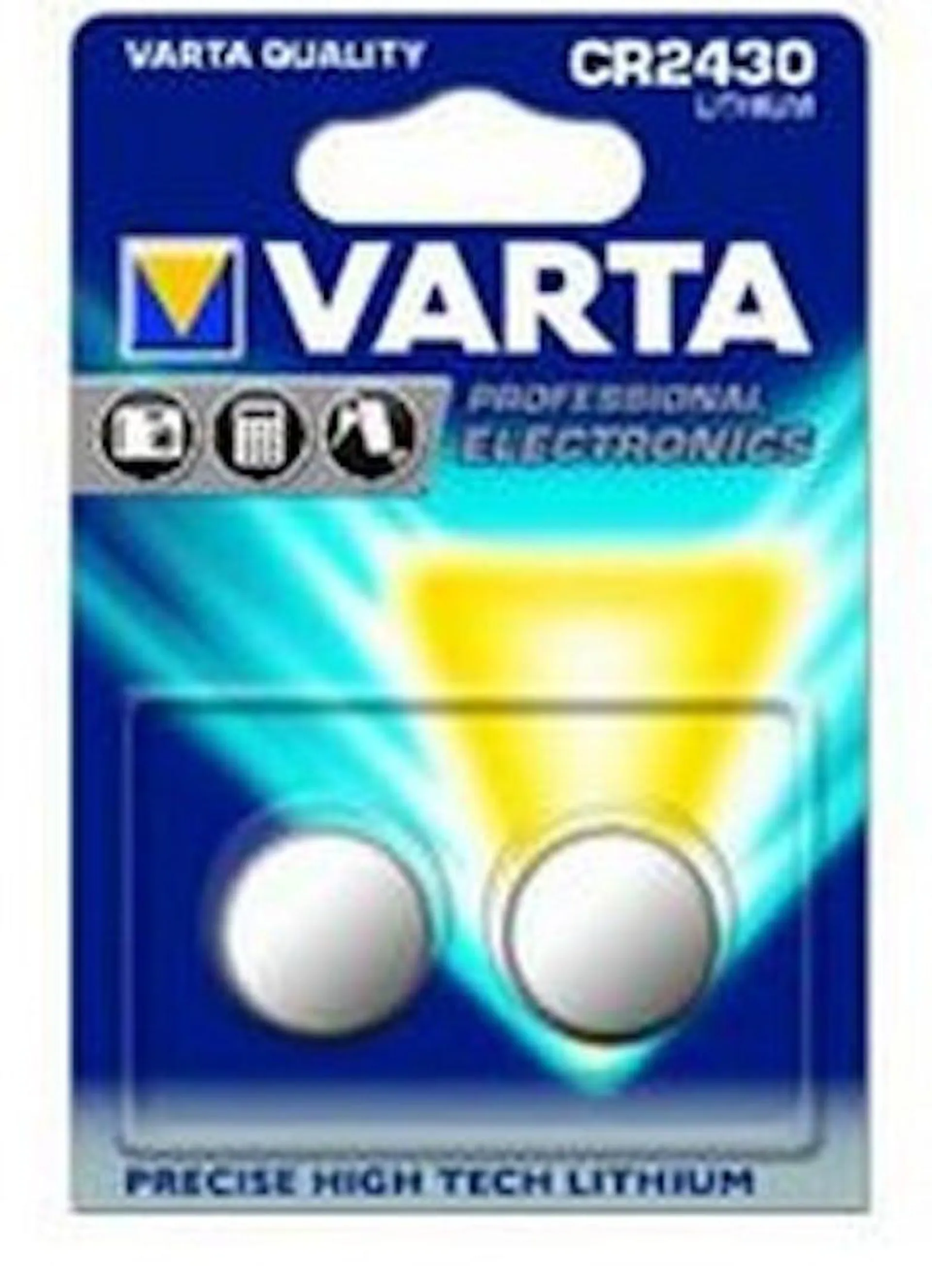 Varta knoopcel Lithium CR2430, blister van 2 stuks