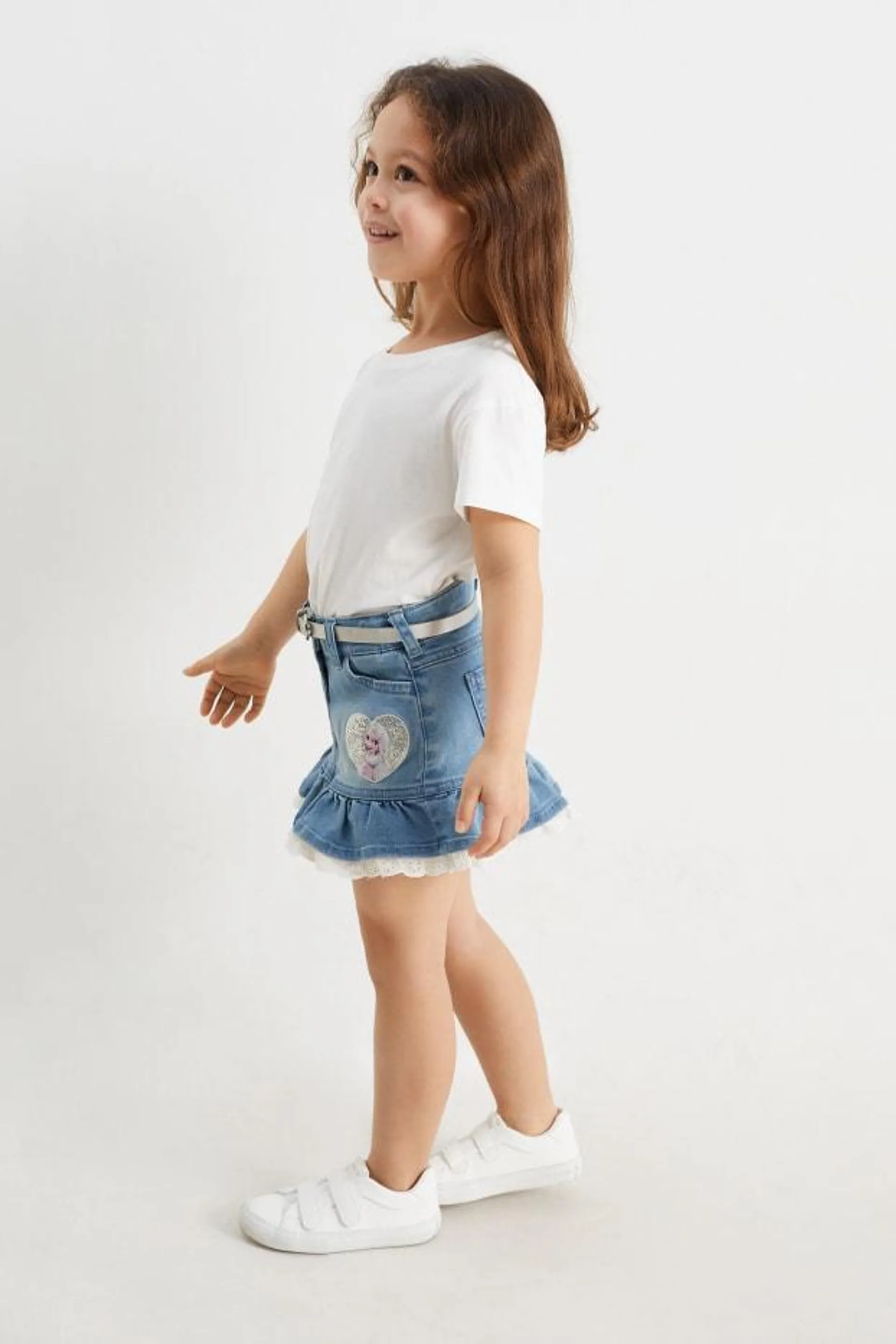 Frozen - denim skirt with belt