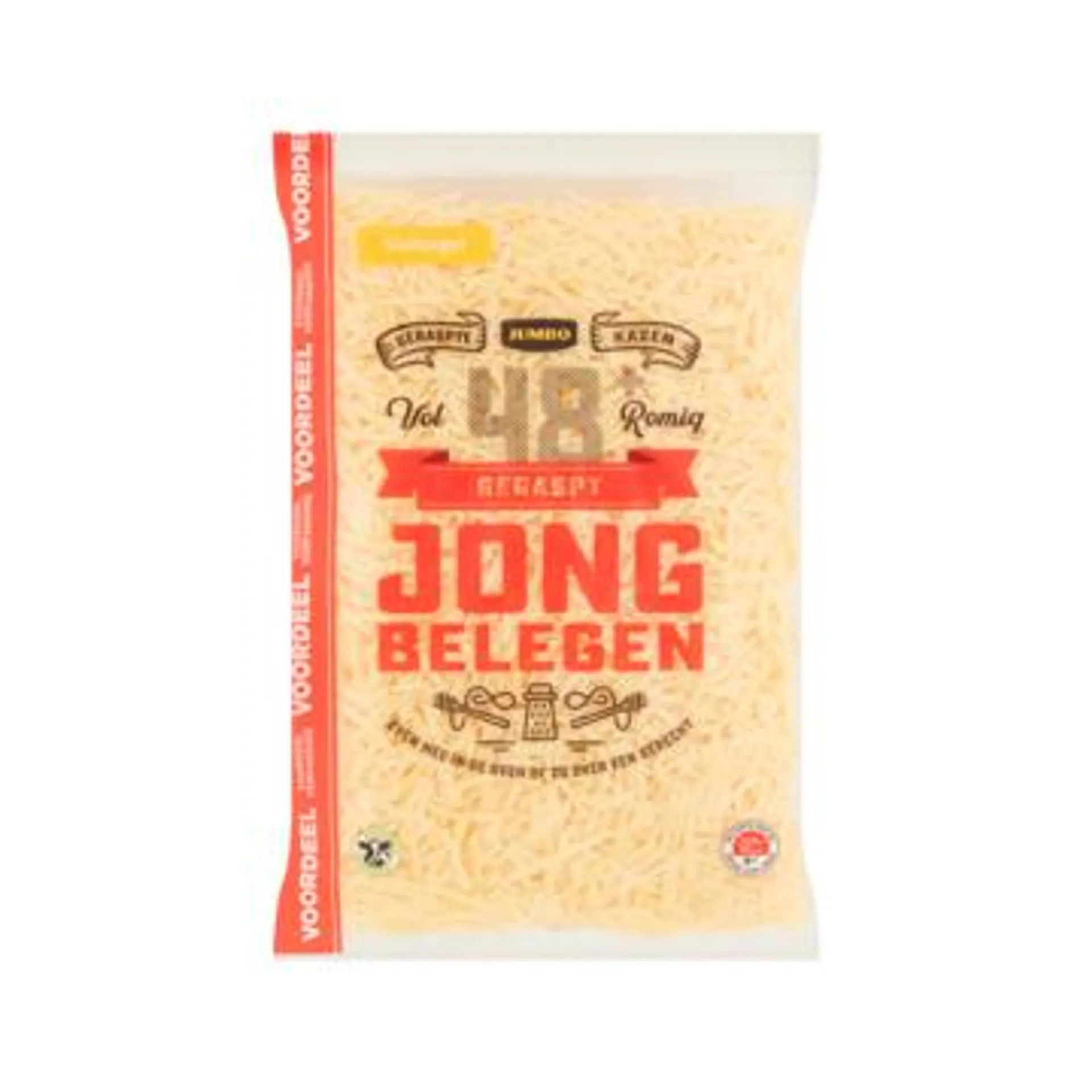 Jumbo Geraspt Jong Belegen Kaas 48+ 300 g - Voordeelverpakking