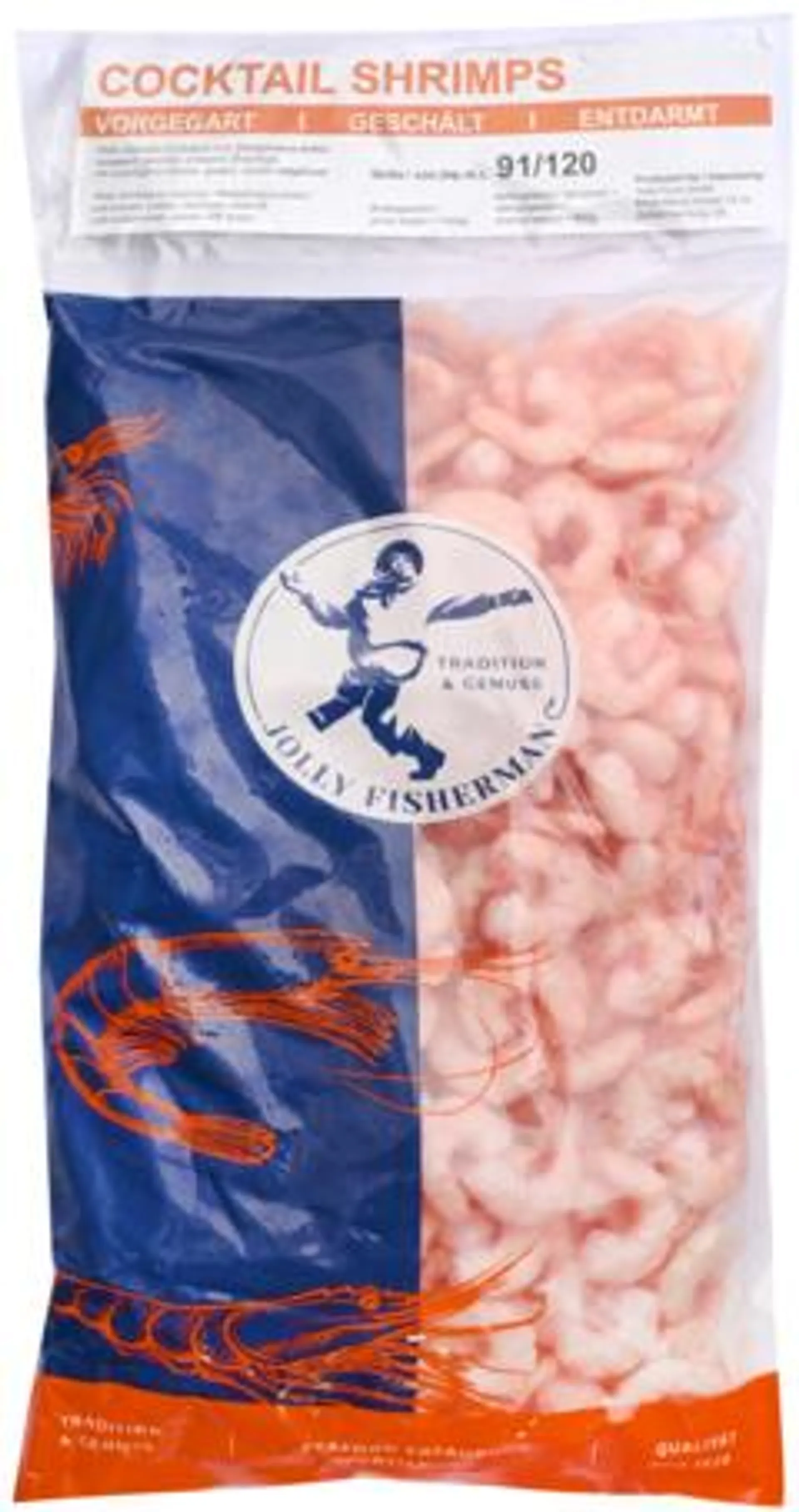 Pinks Garnalen 91/120 gekookt & gepeld ca. 1kg