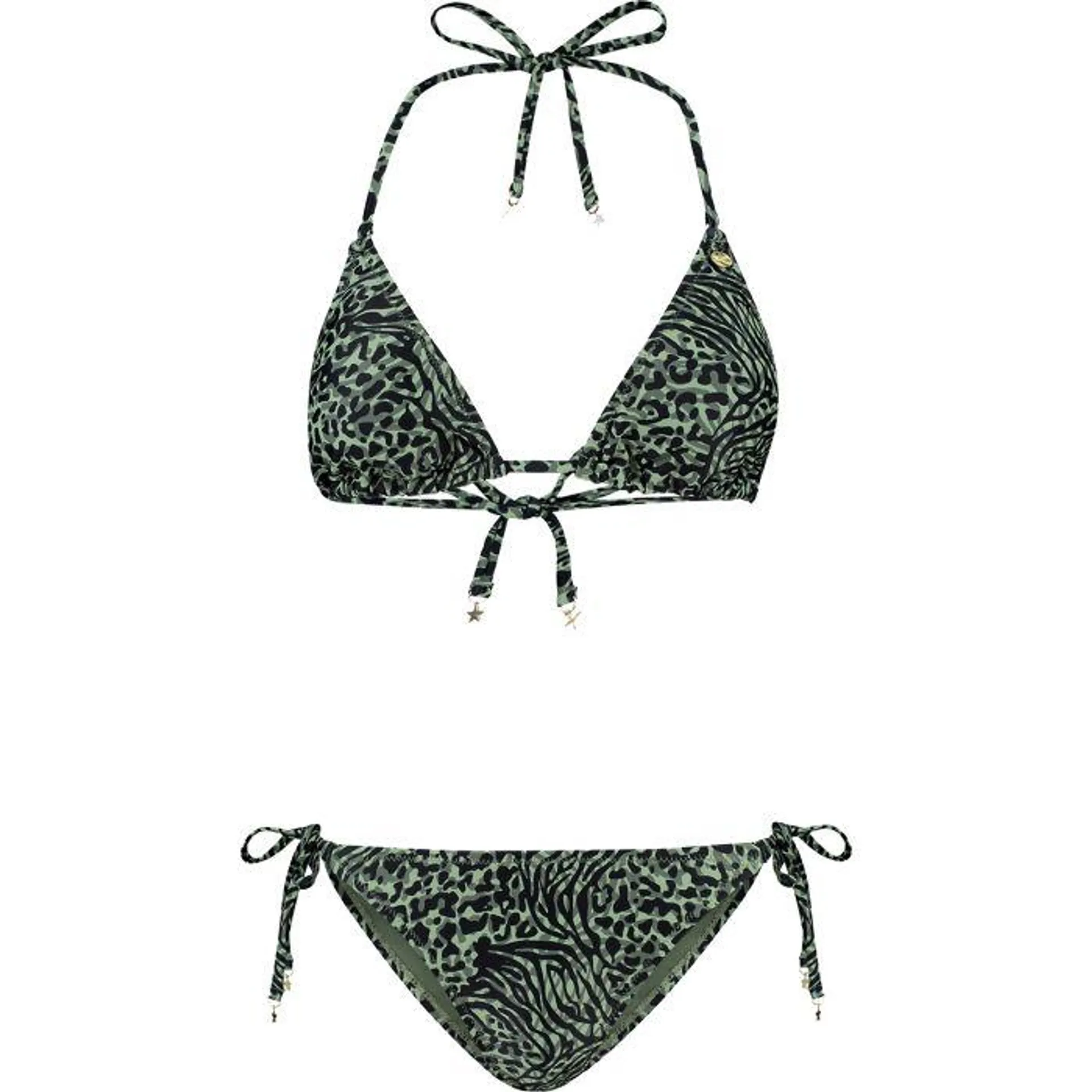 LIZ bikini dames forest green mixed animal